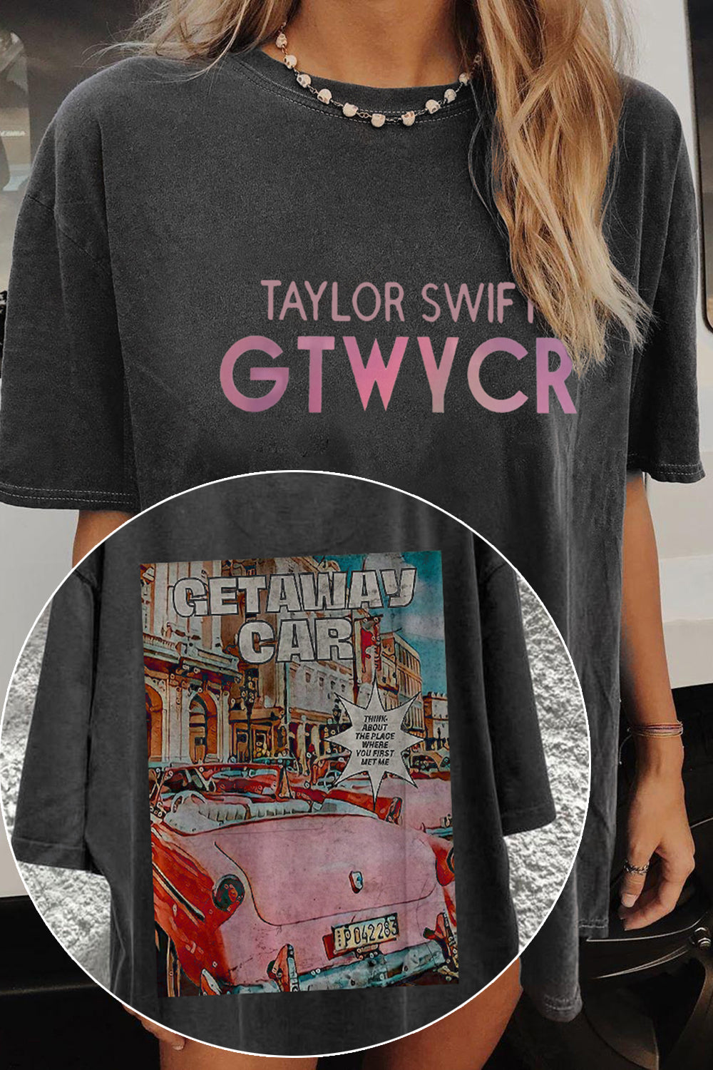 New Taylor Swift Get Away Car Classic Tee For Women