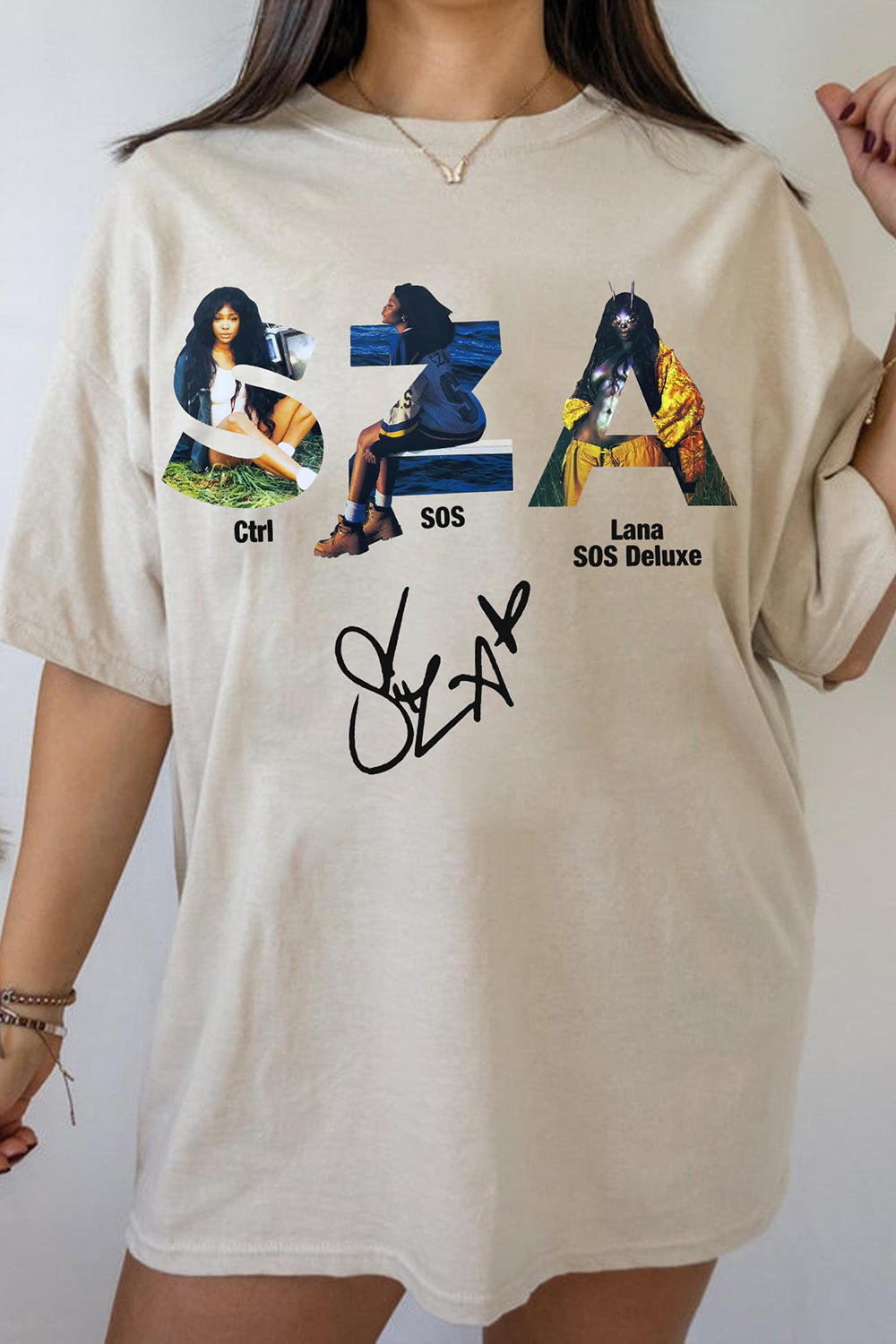 New SZA Concert Album Ctrl Sos Lana Tee For Women