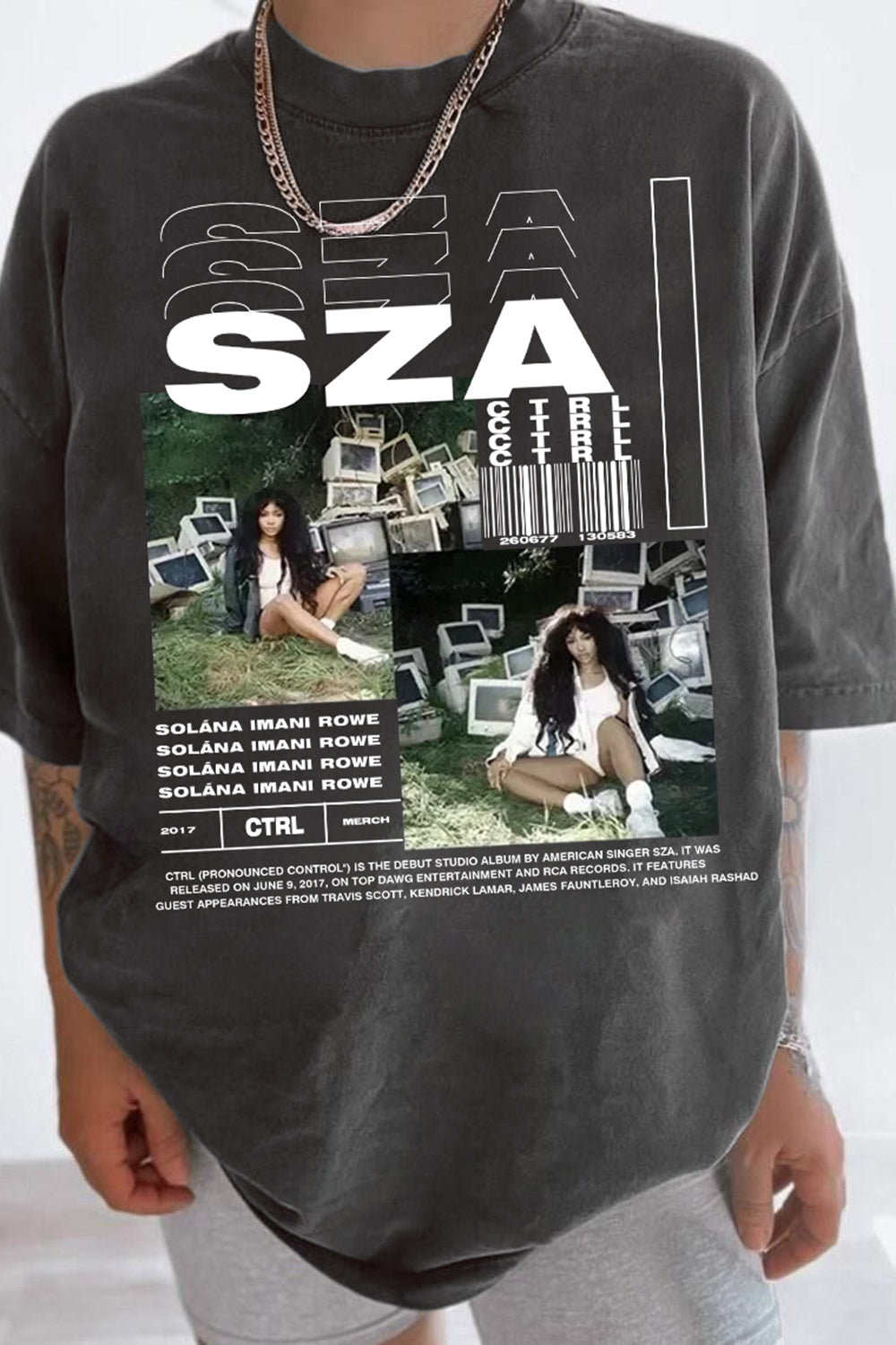 New SZA CTRL Merch Tee For Women