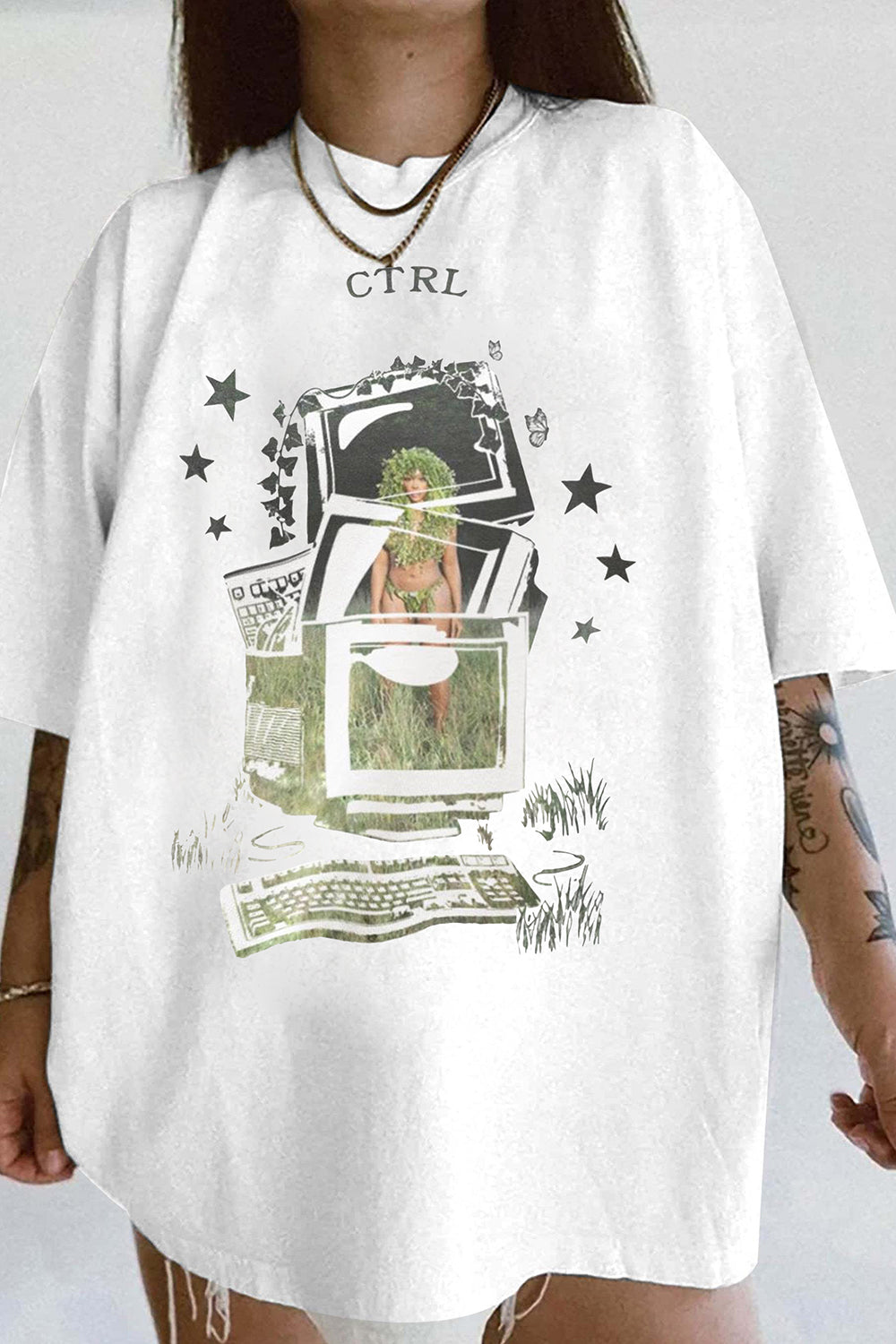 New SZA CTRL Graphic Merch Tee For Women