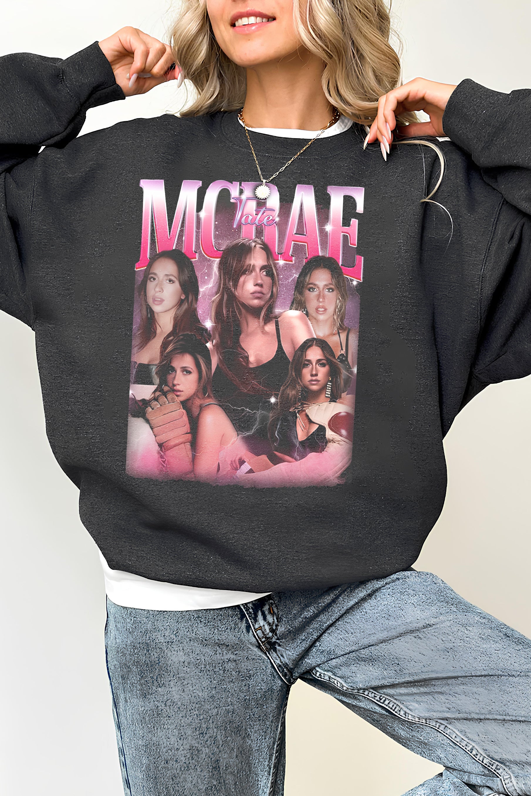 New Tate McRae Tour Fleece Sweatshirt For Women