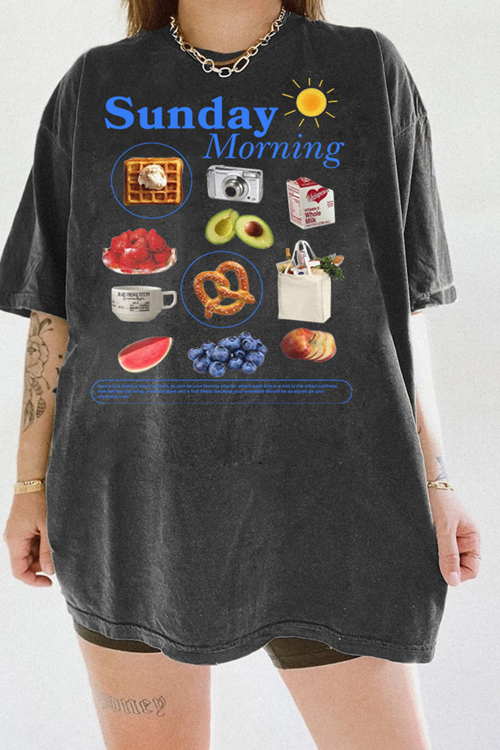 Sunday Morning Graphic Tee For Women