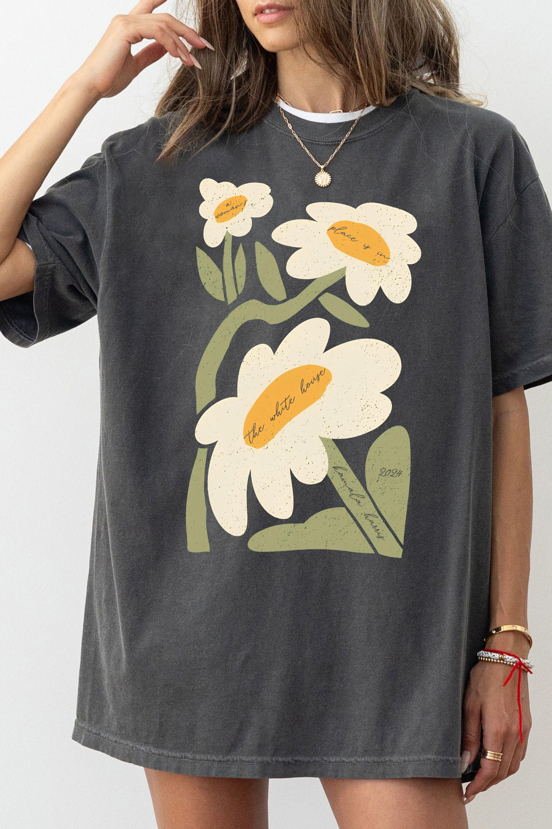 Subtle KH Floral Tee For Women