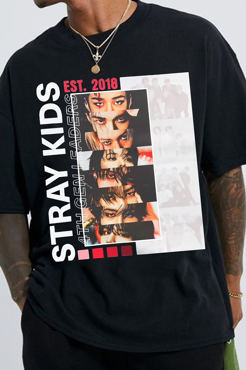 New Stray Kids Album Graphic Tee For Men