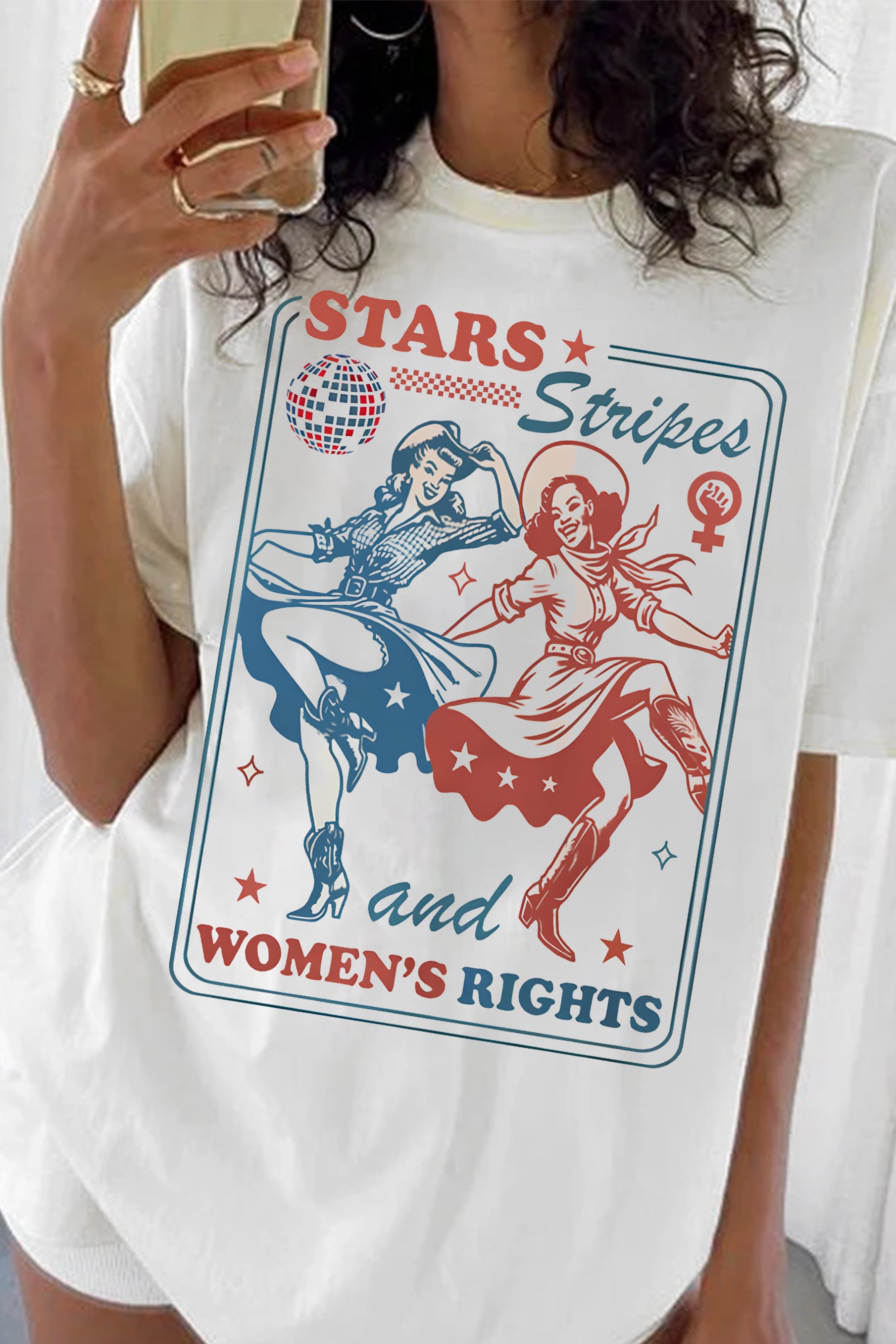 New Stars stripes and women’s rights Tee For Women