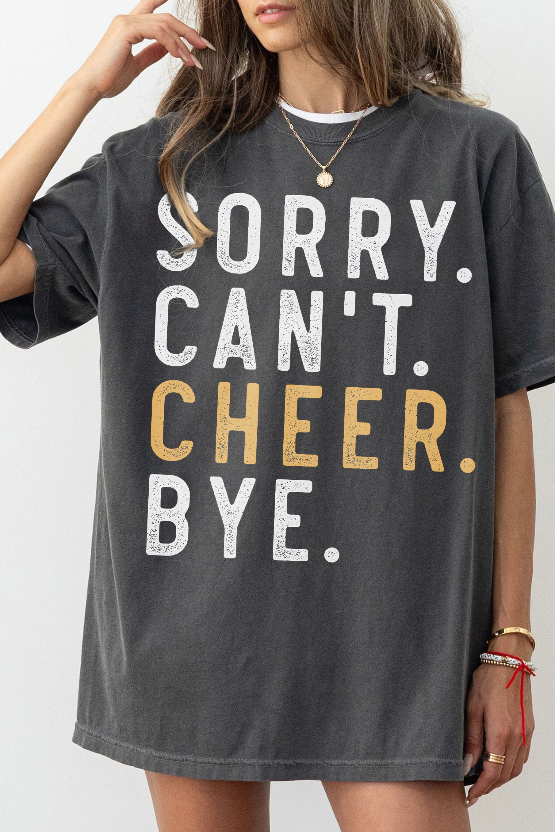 Sorry Can't Cheer Bye Tee For Women