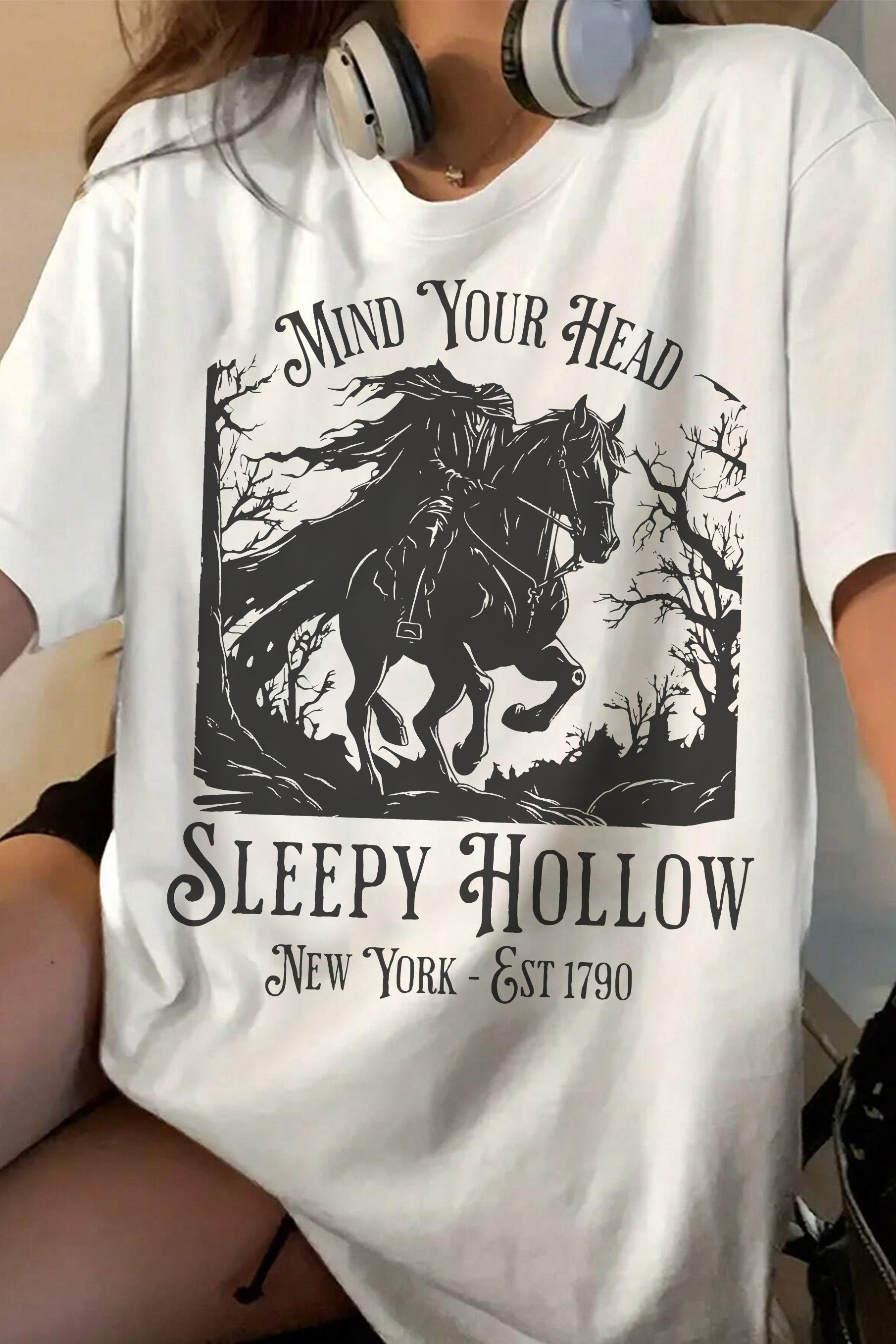 New Sleepy Hollow Headless Horseman Tee For Women