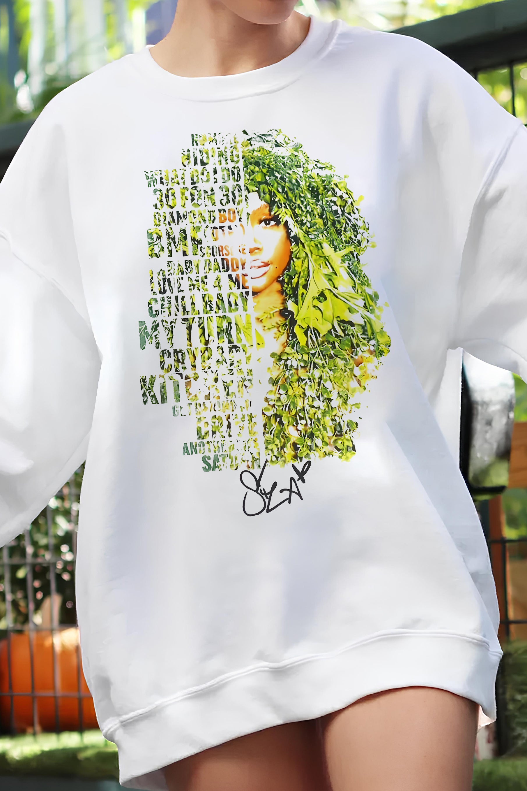 New SOS Deluxe: LANA SZA Fleece Sweatshirt For Women