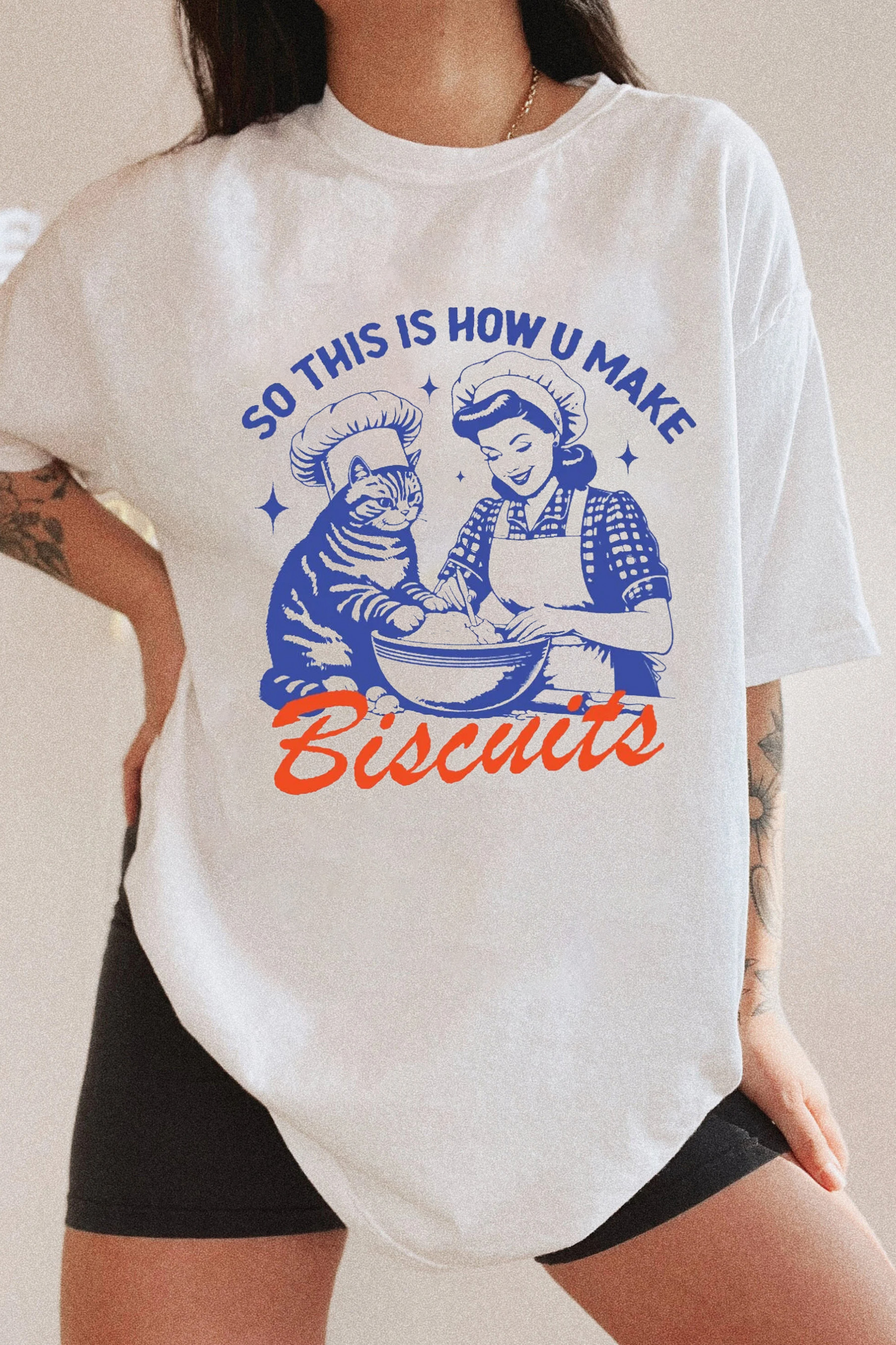 New So This Is How You Make Biscuits Graphic Tee For Women