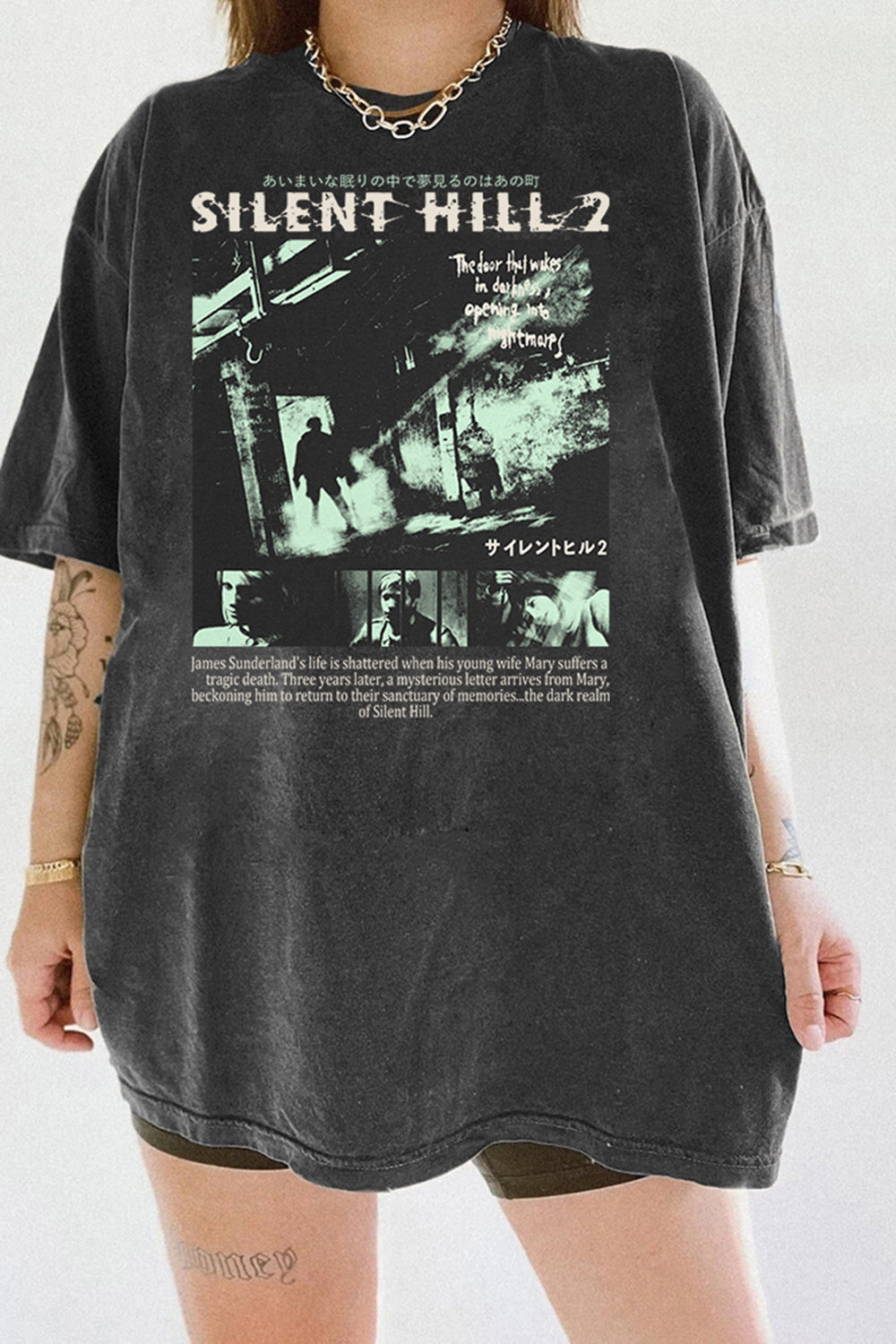 New Silent Hill 2 Retro Gaming Tee For Women