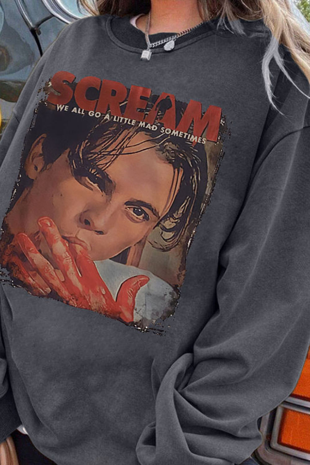 New Scream Billy Loomis Lets Watch Scary Movies Sweatshirt For Women