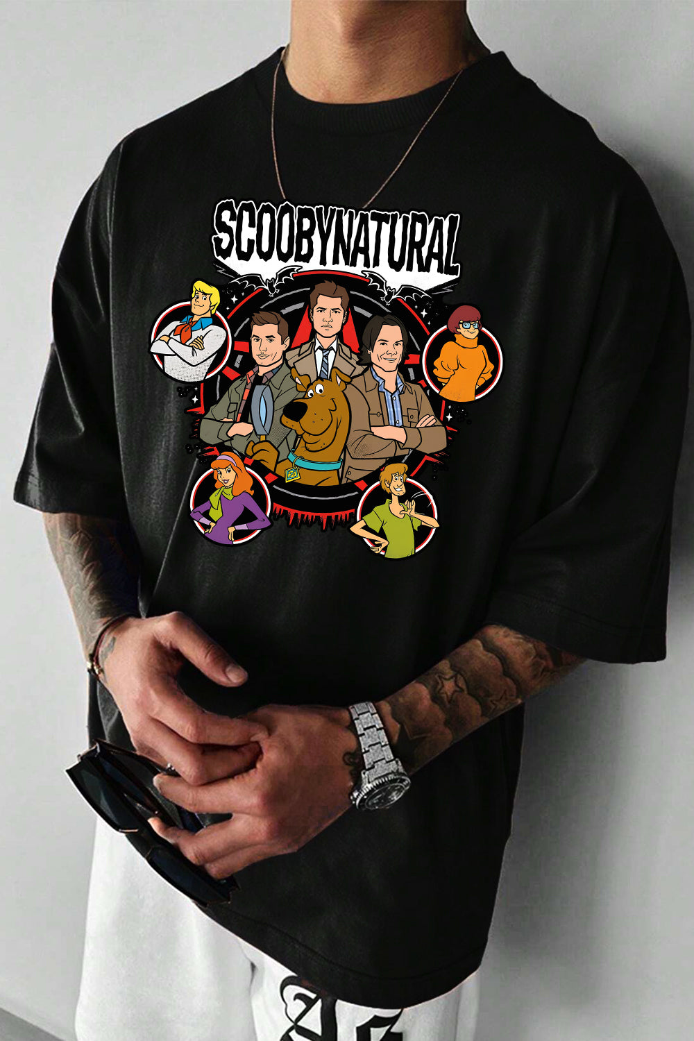 New Scoobynatural Mash Up Group Tee For Men