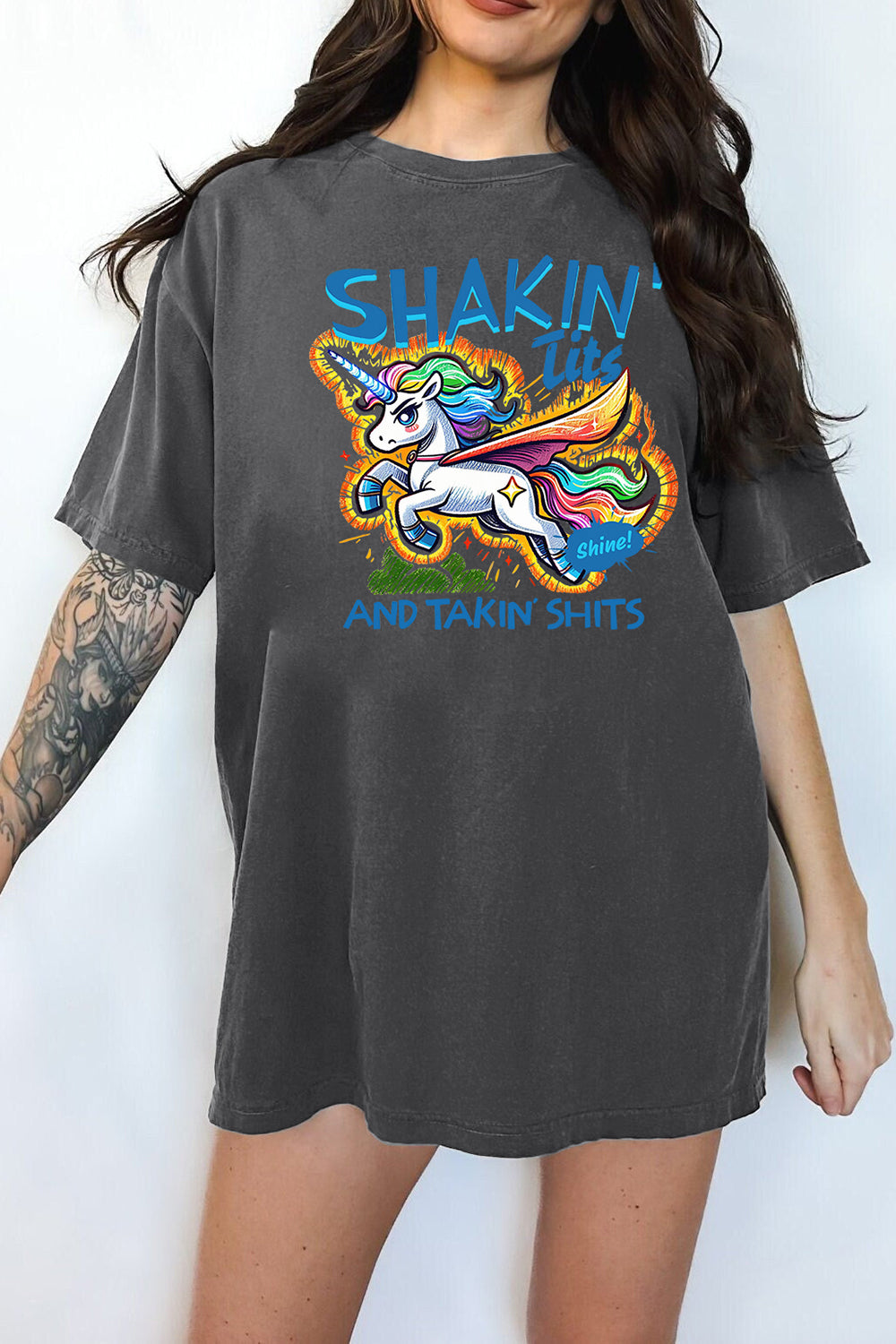 New Shakin’ Tits and Takin’ Funny Graphic Tee For Women
