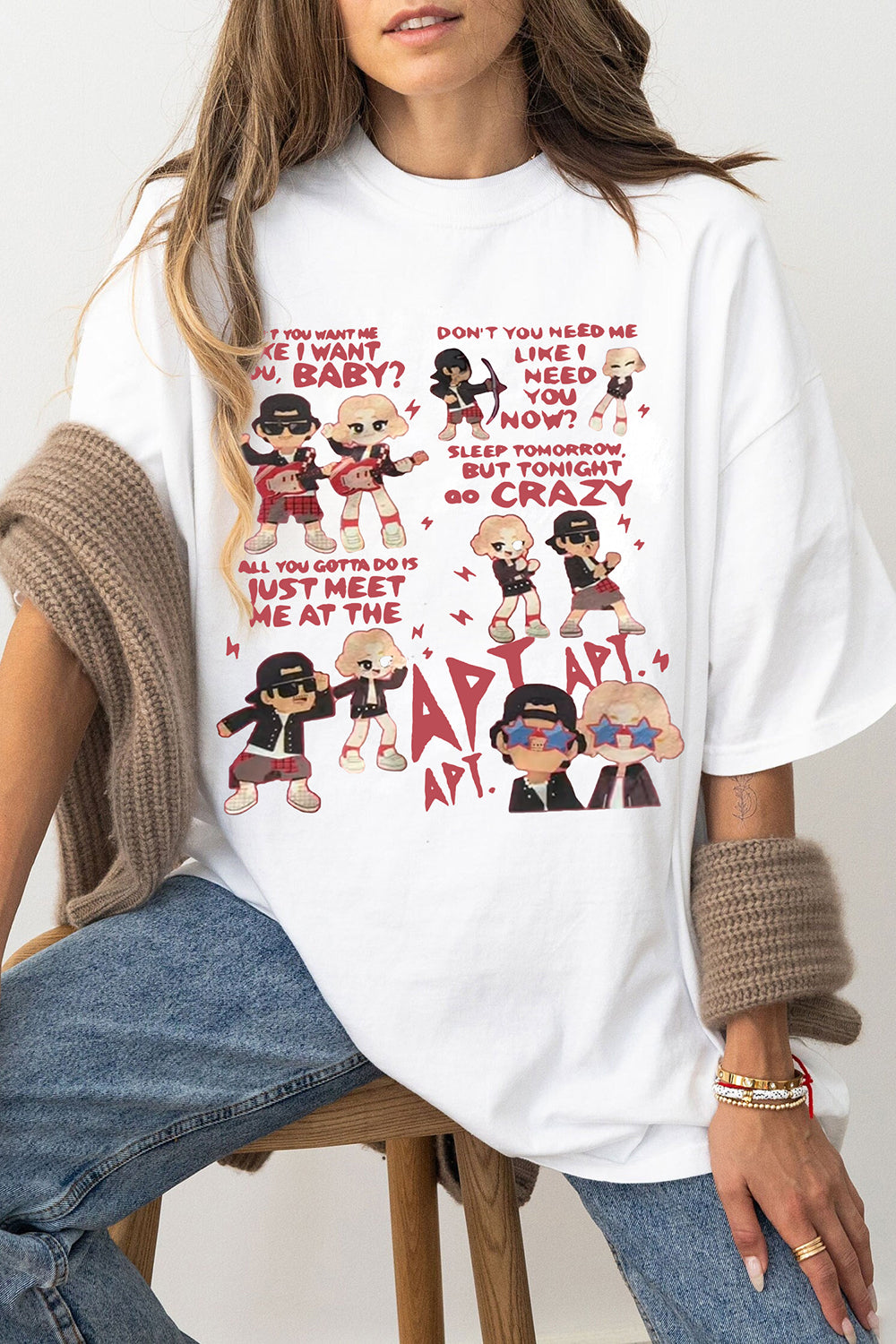 New Rose&Bruno APT Merch Tee For Women