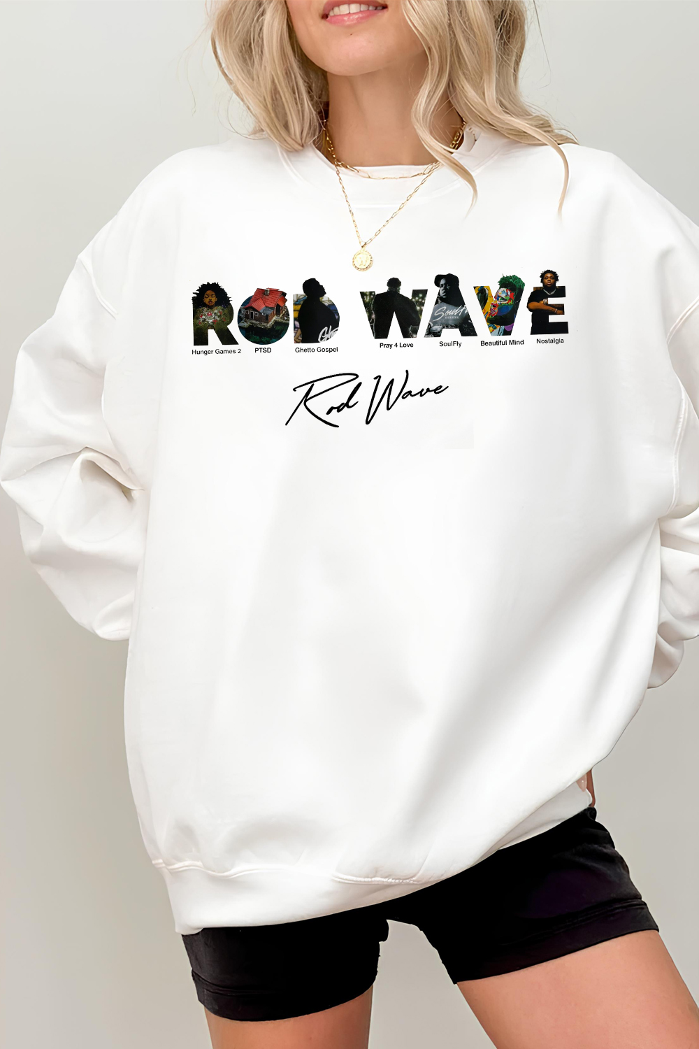 New Rod Wave Fleece Sweatshirt For Women