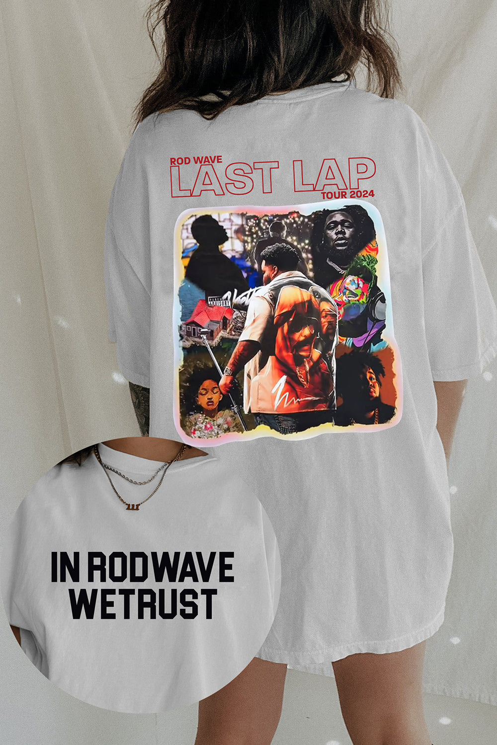 New Rod Wave We Trust Tee For Women