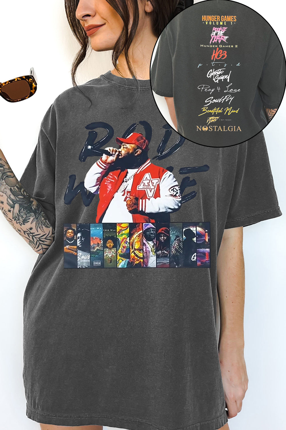 New Rod Wave Concert Graphic Tee For Women