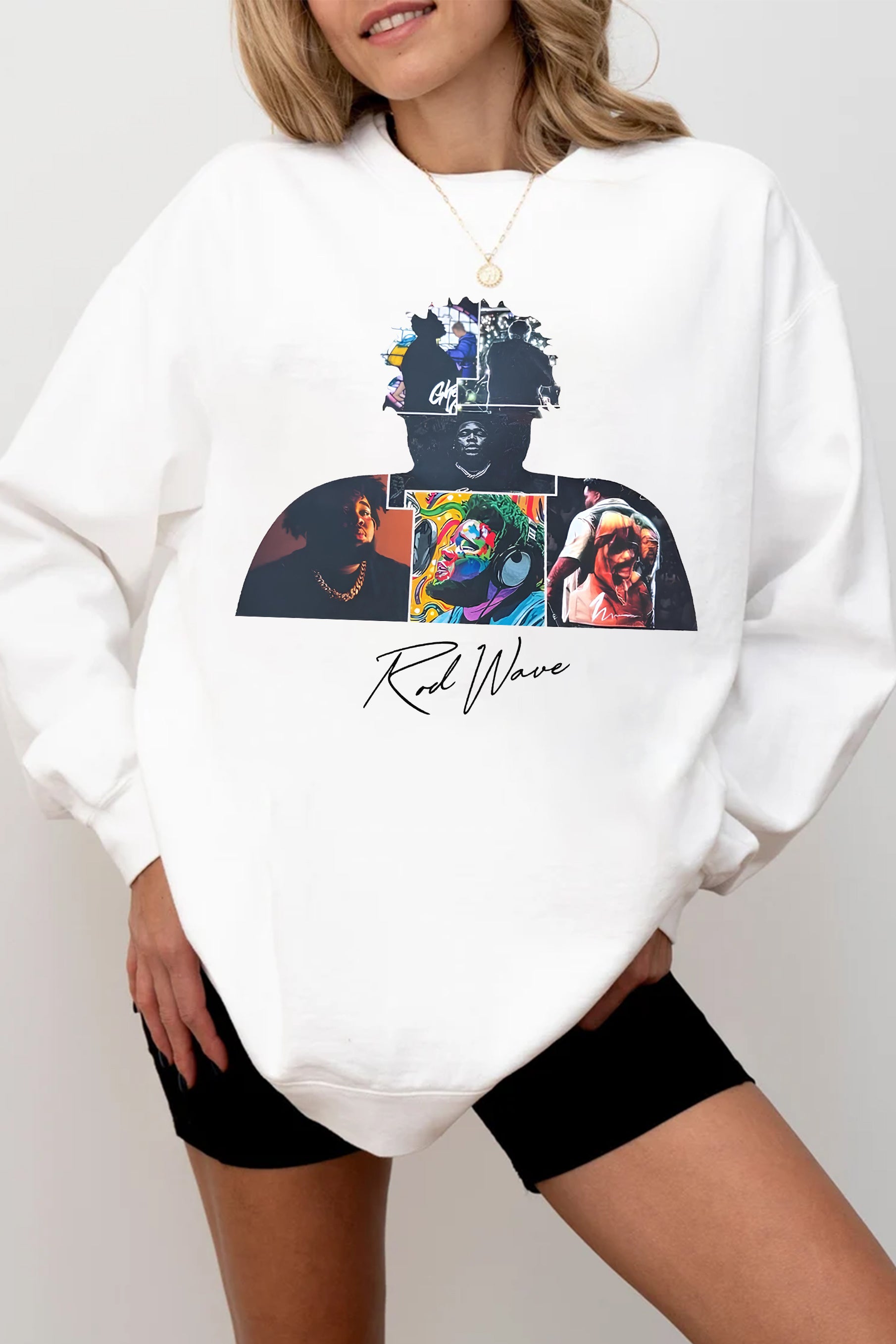New Rod Wave world tour Fleece Sweatshirt For Women