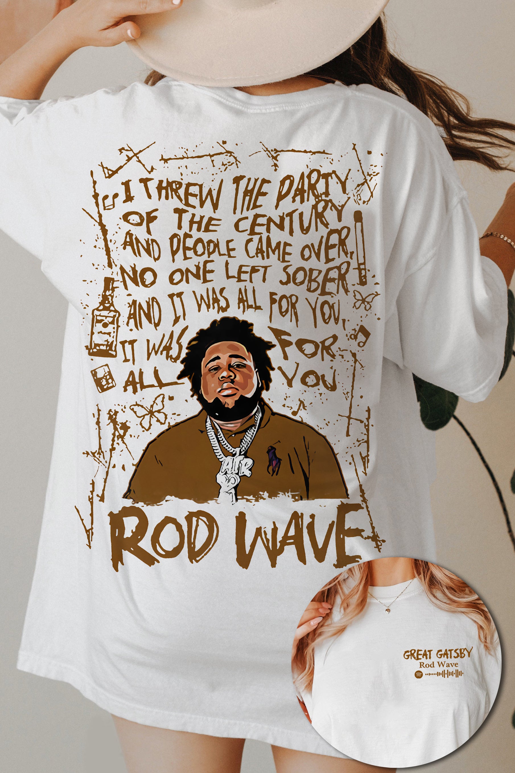 New Rod Wave Nostalgia Tee For Women