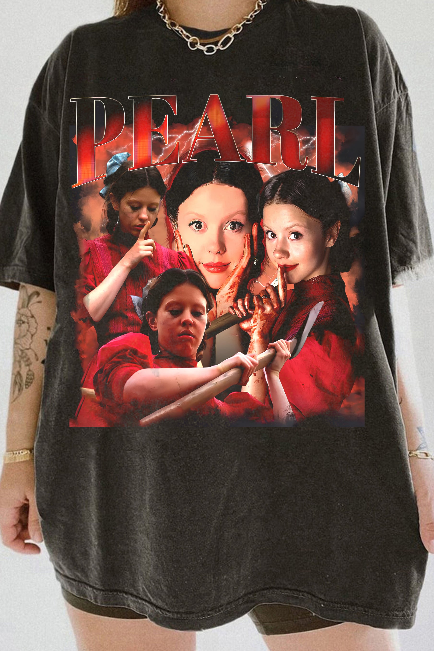 Retro Pearl Mia Goth Tee For Women