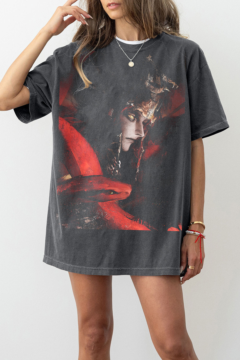 Retro Style Messmer Printed Tee For Women