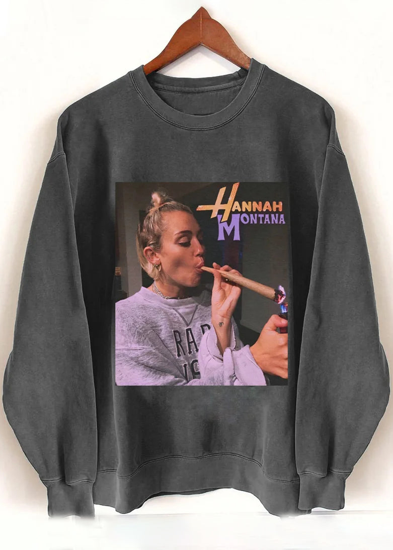 New Retro Hannah Montana Sweatshirt For Women