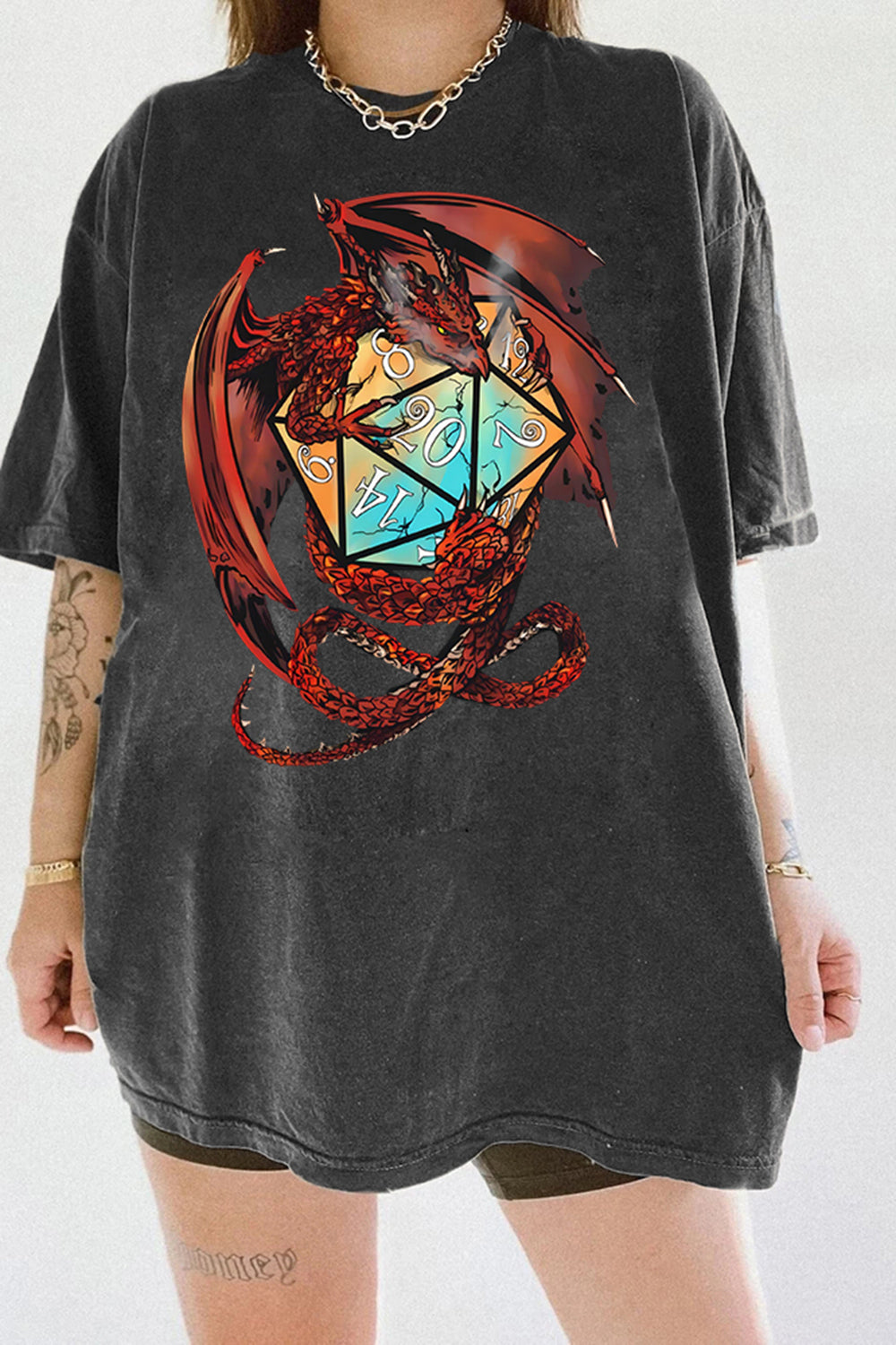 New Red Dragon Dice Classic Tee For Women
