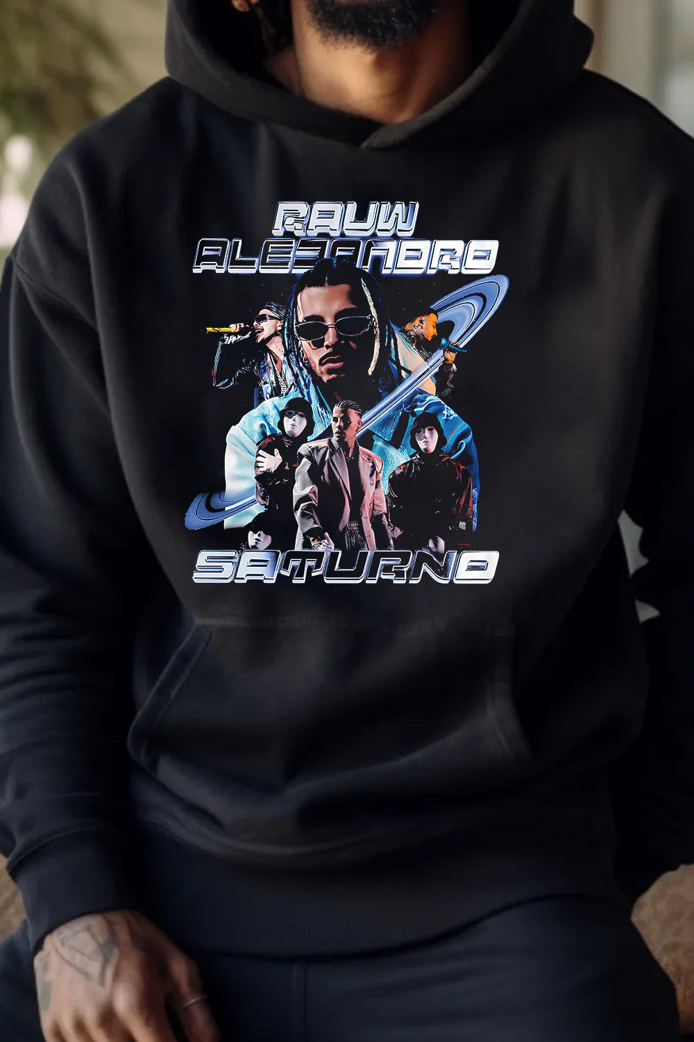 New Rauw Alejandro Vintage Hoodie For Men