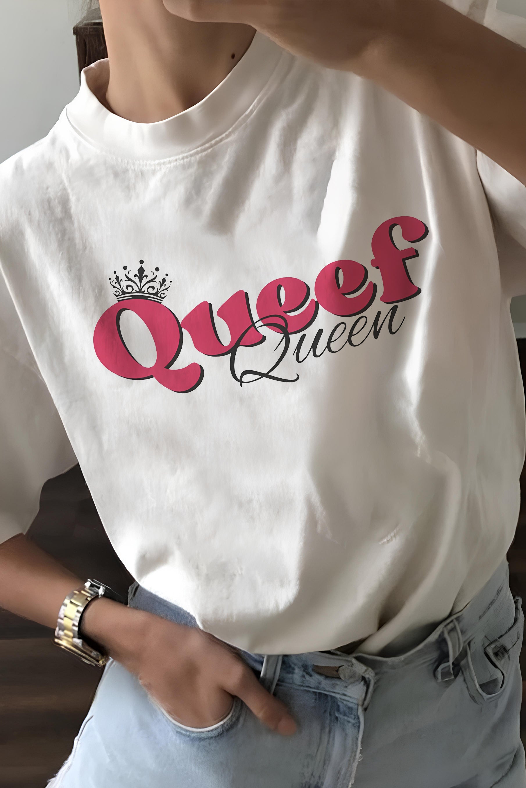 New Queef Queen Funny Tee For Women