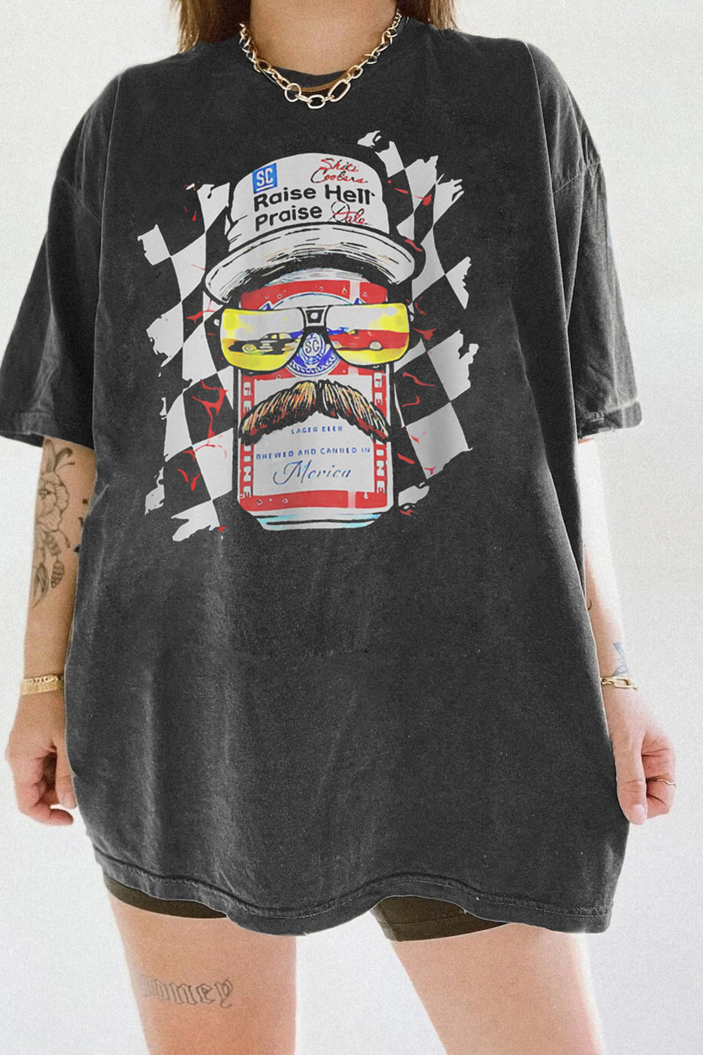 New Raise Hell Praise Dale Vintage 90s Tee For Women