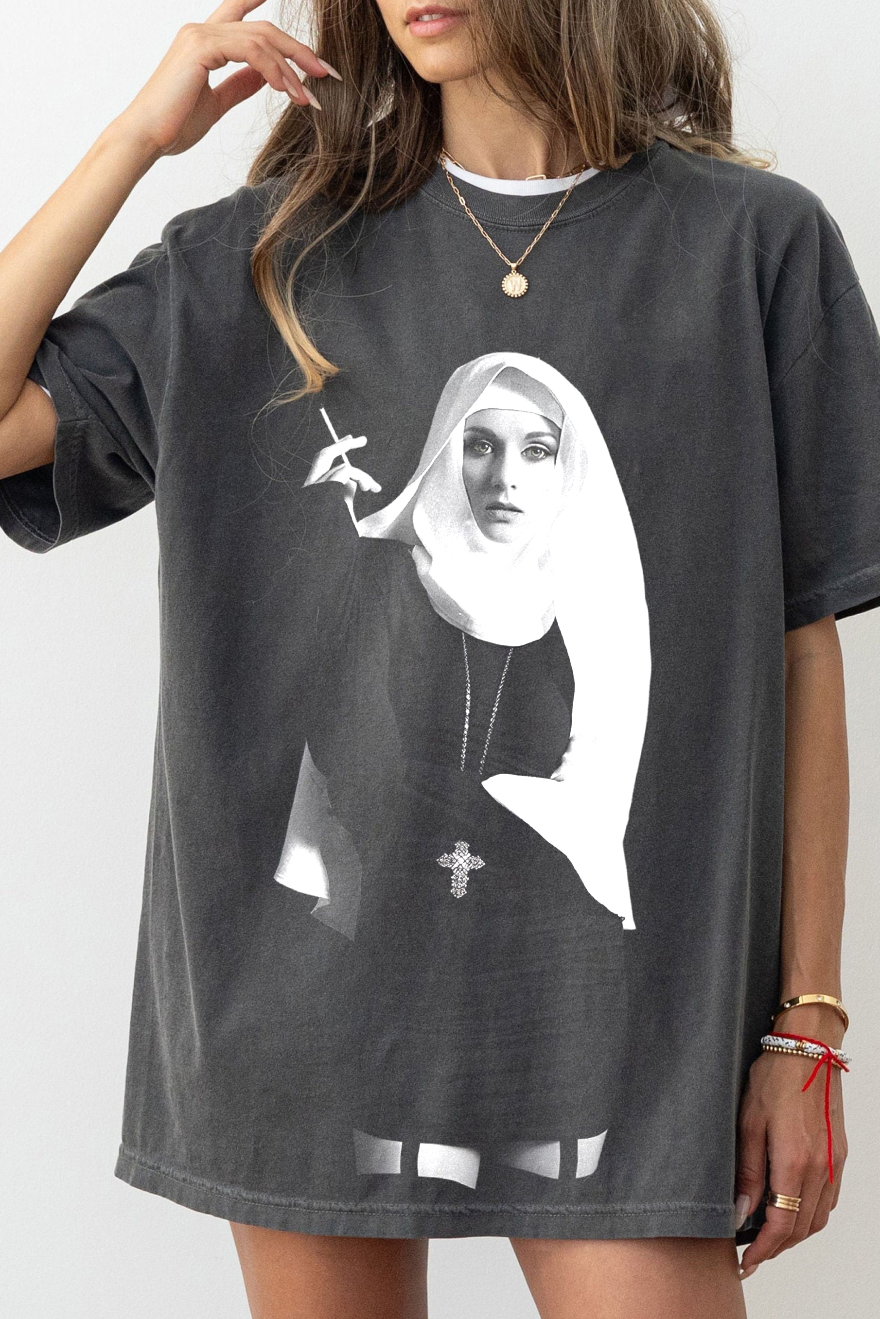 New Pretty Nun Smoking Tee For Women