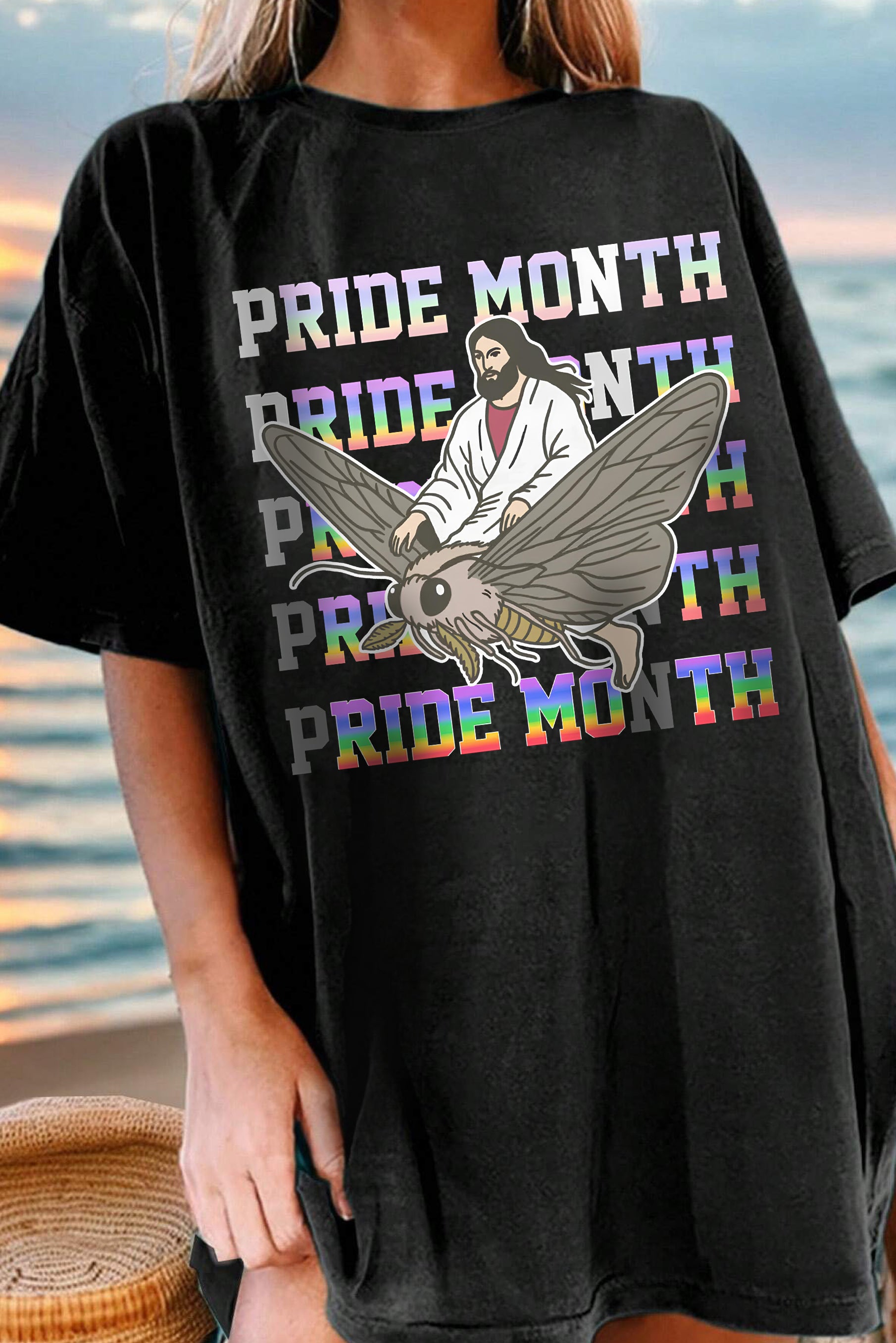 New Pride Month. Ride Moth. Tee For Women
