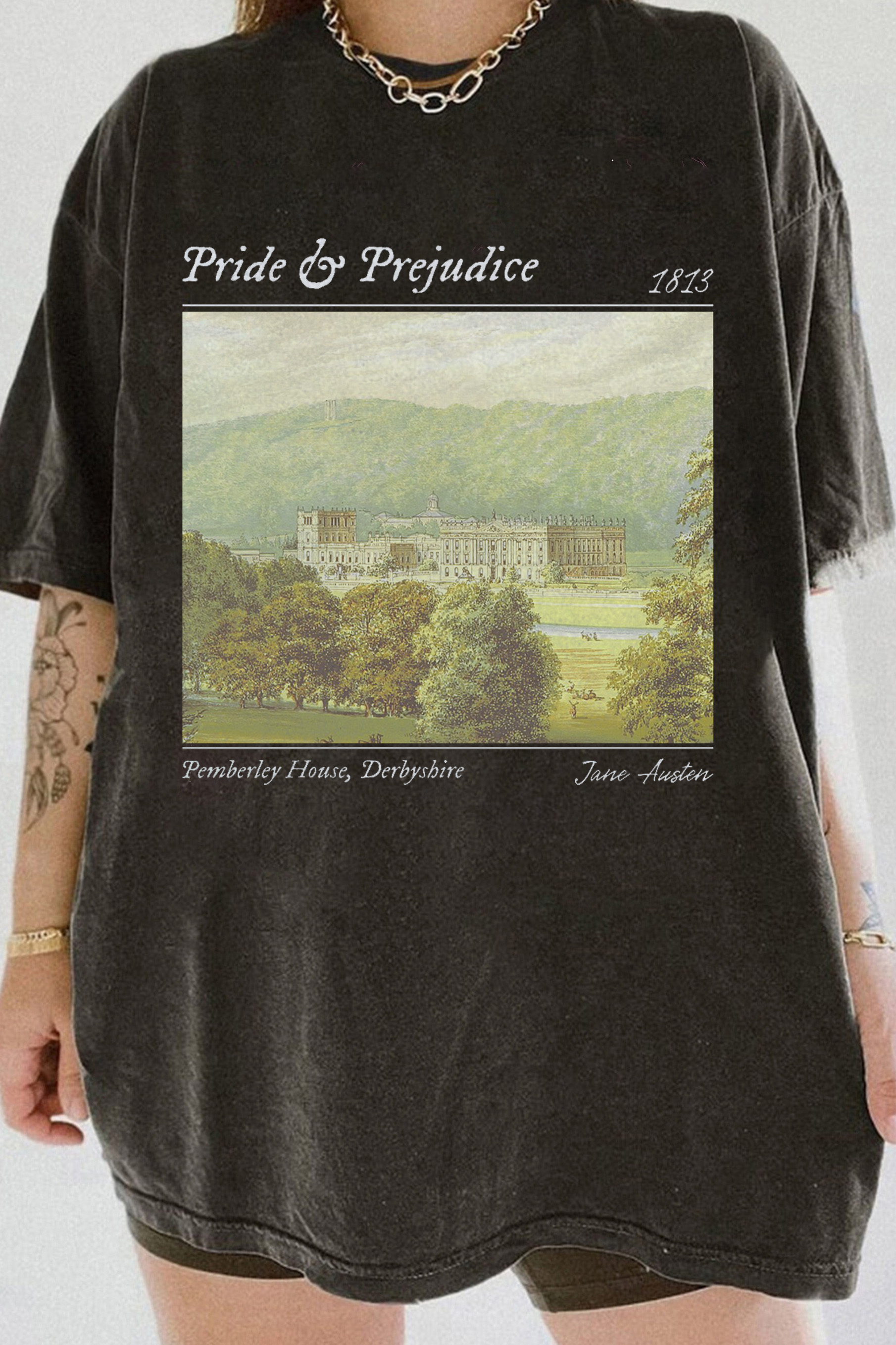 New Pride and Prejudice Pemberley House Tee For Women