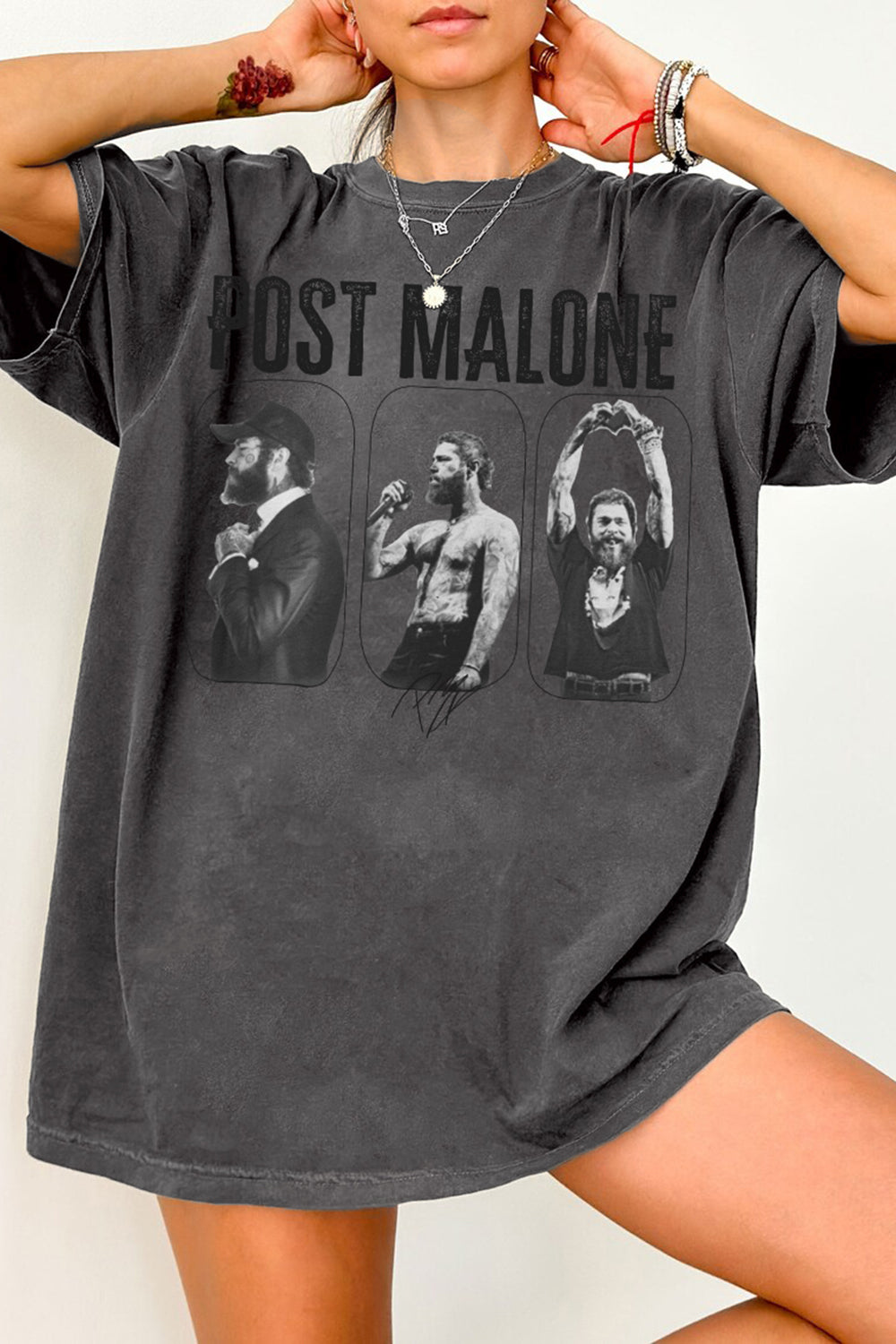 New Post Malone Rap Music F1 Trillion Tour Tee For Women