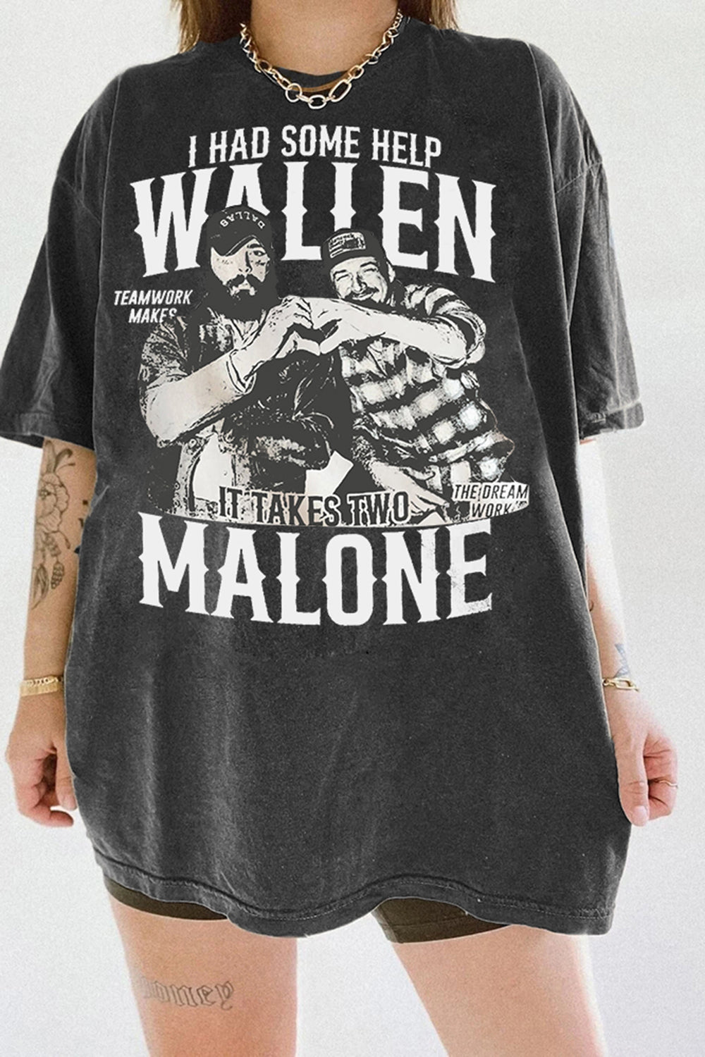 New Posty Wallen and Morgan Malone I Had Some Help Tee For Women