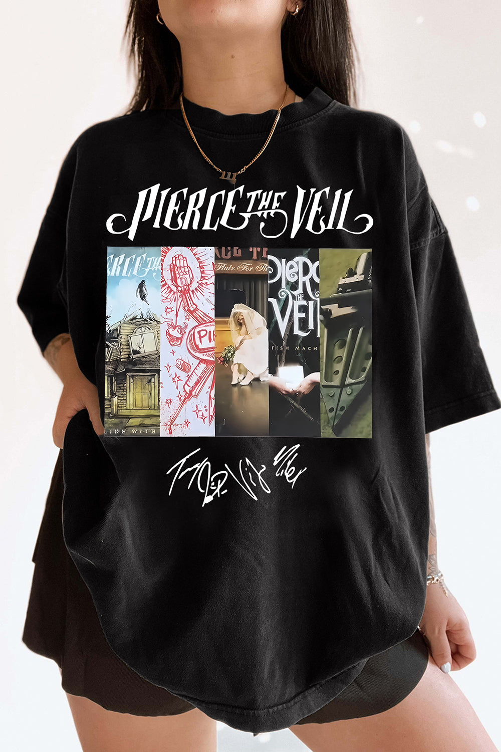 New Pierce The Veil Merch Graphic Tee For Women