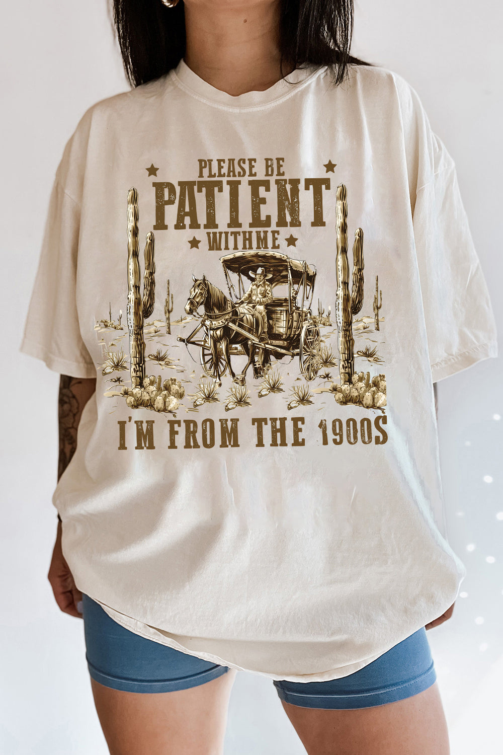 New Please Be Patient With Me I’m From The 1990s Funny Graphic Tee For Women