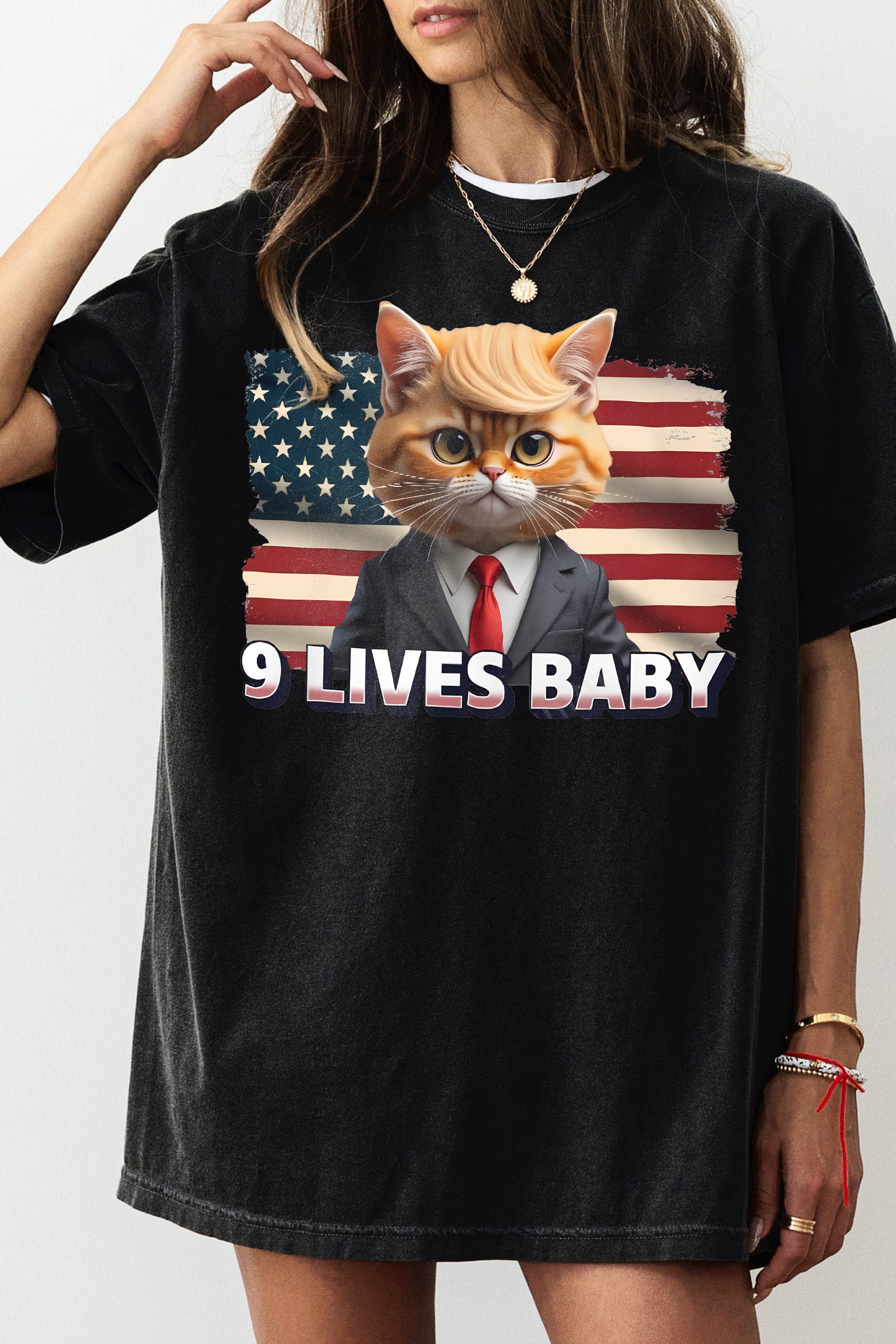 Nine Lives Baby Cat In Suite Tee For Women