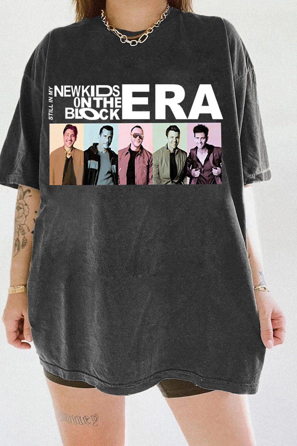 New Kids On The Block Retro Band Tee For Women