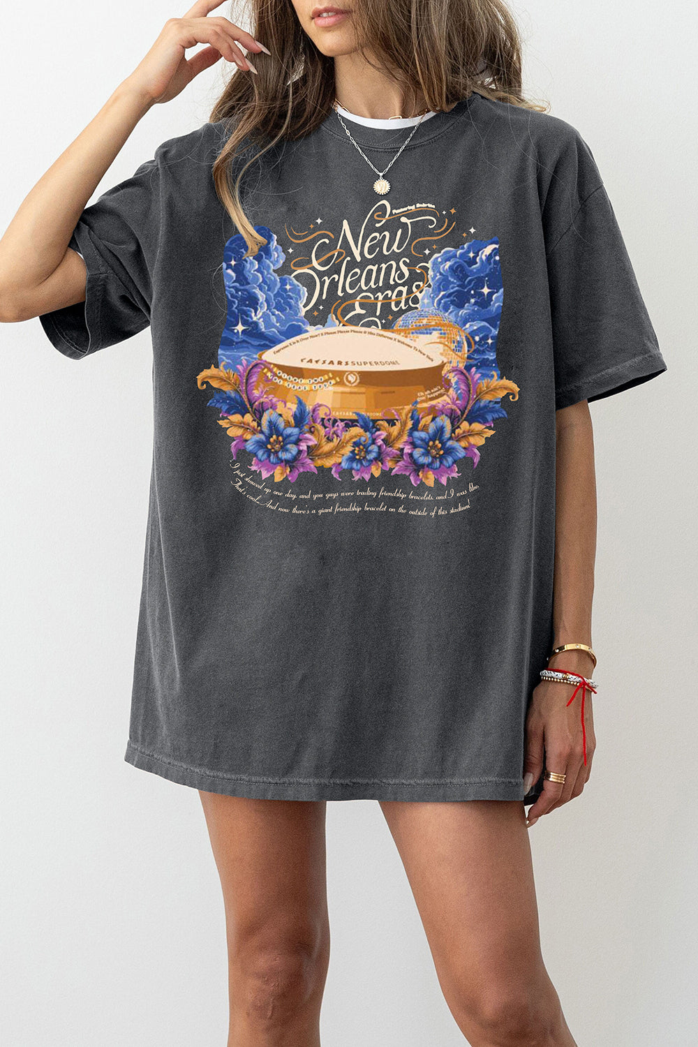 New Orleans Eras Night One Superdome Tee For Women