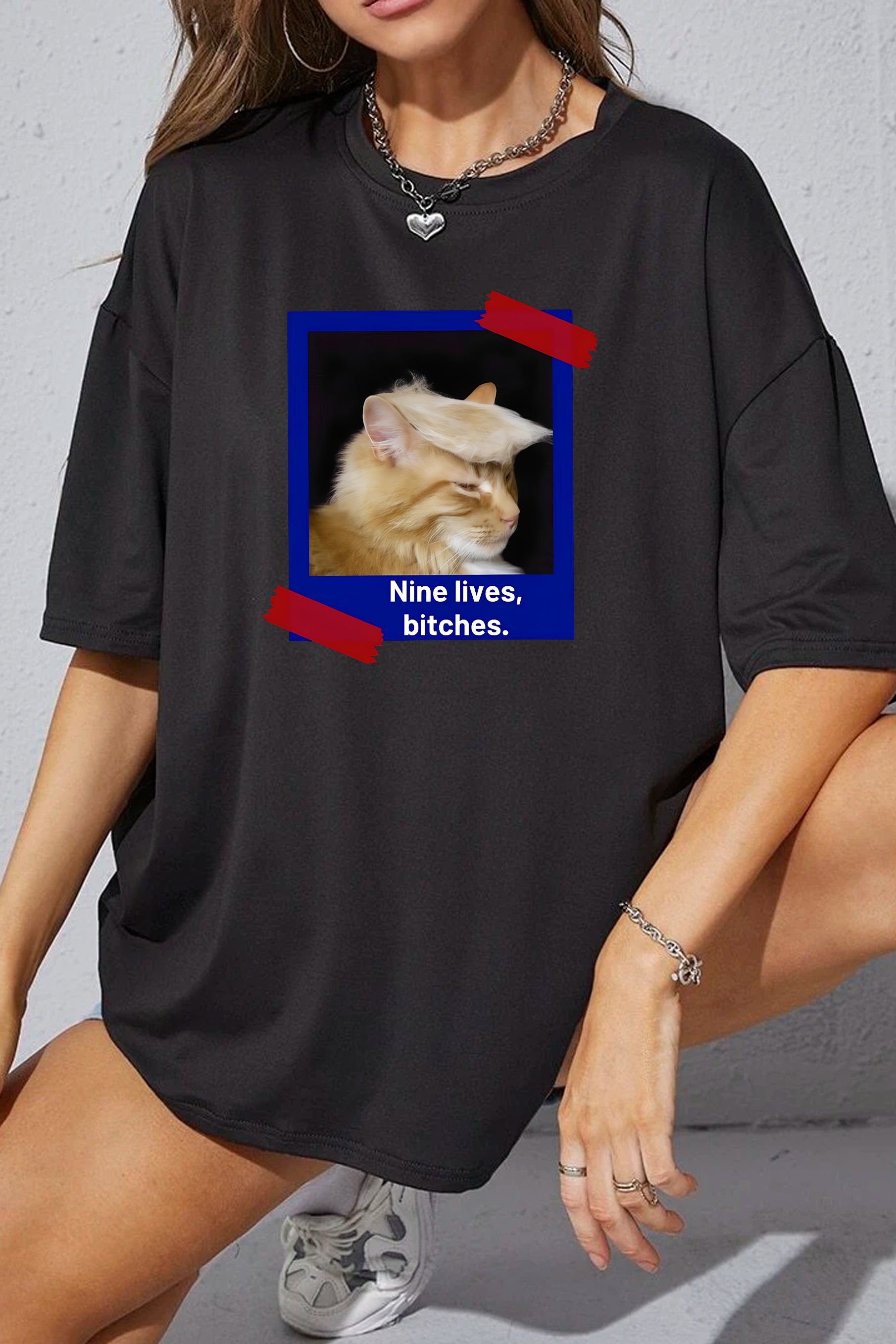 New Nine Lives,Bitches Tee For Women