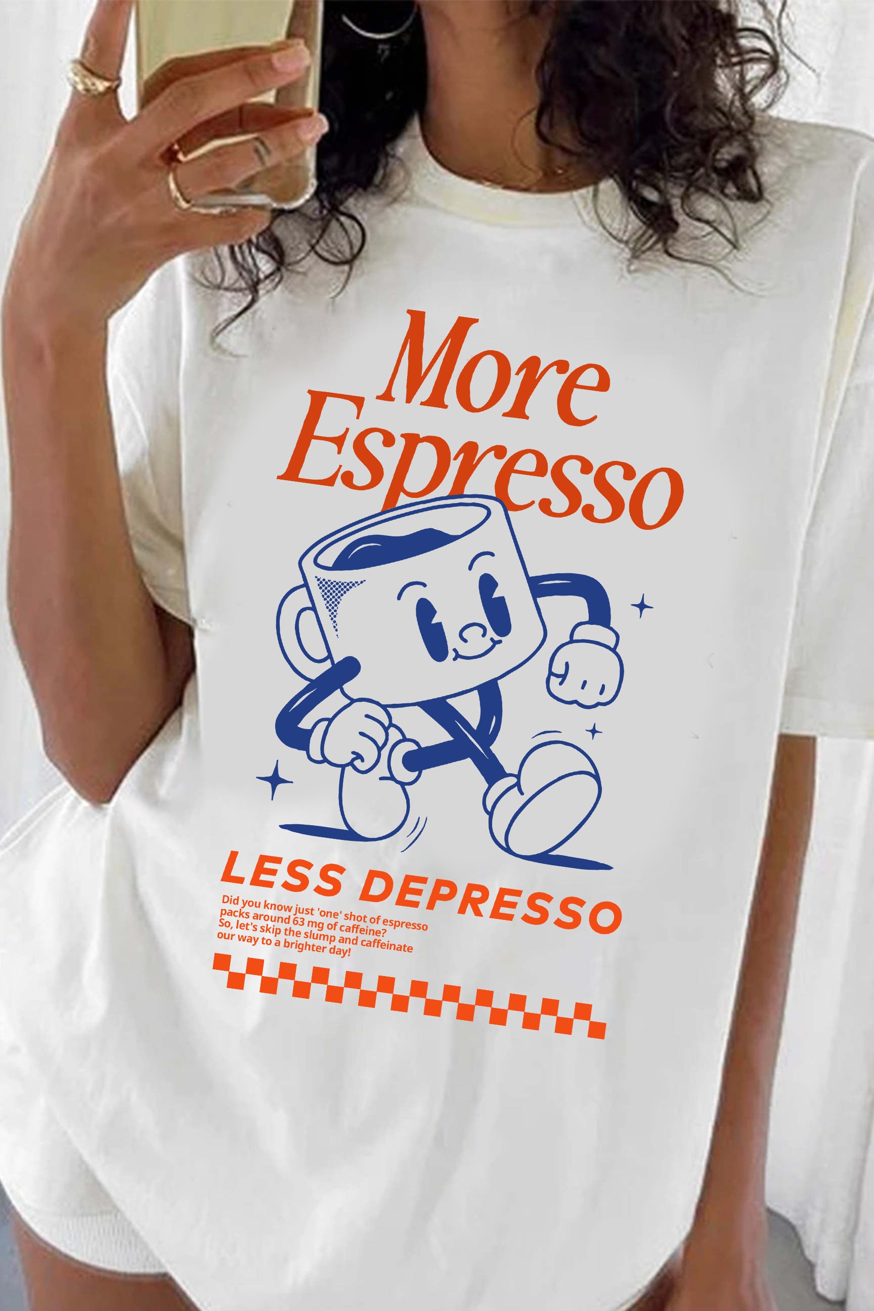 New More Espresso Less Depresso Tee For Women