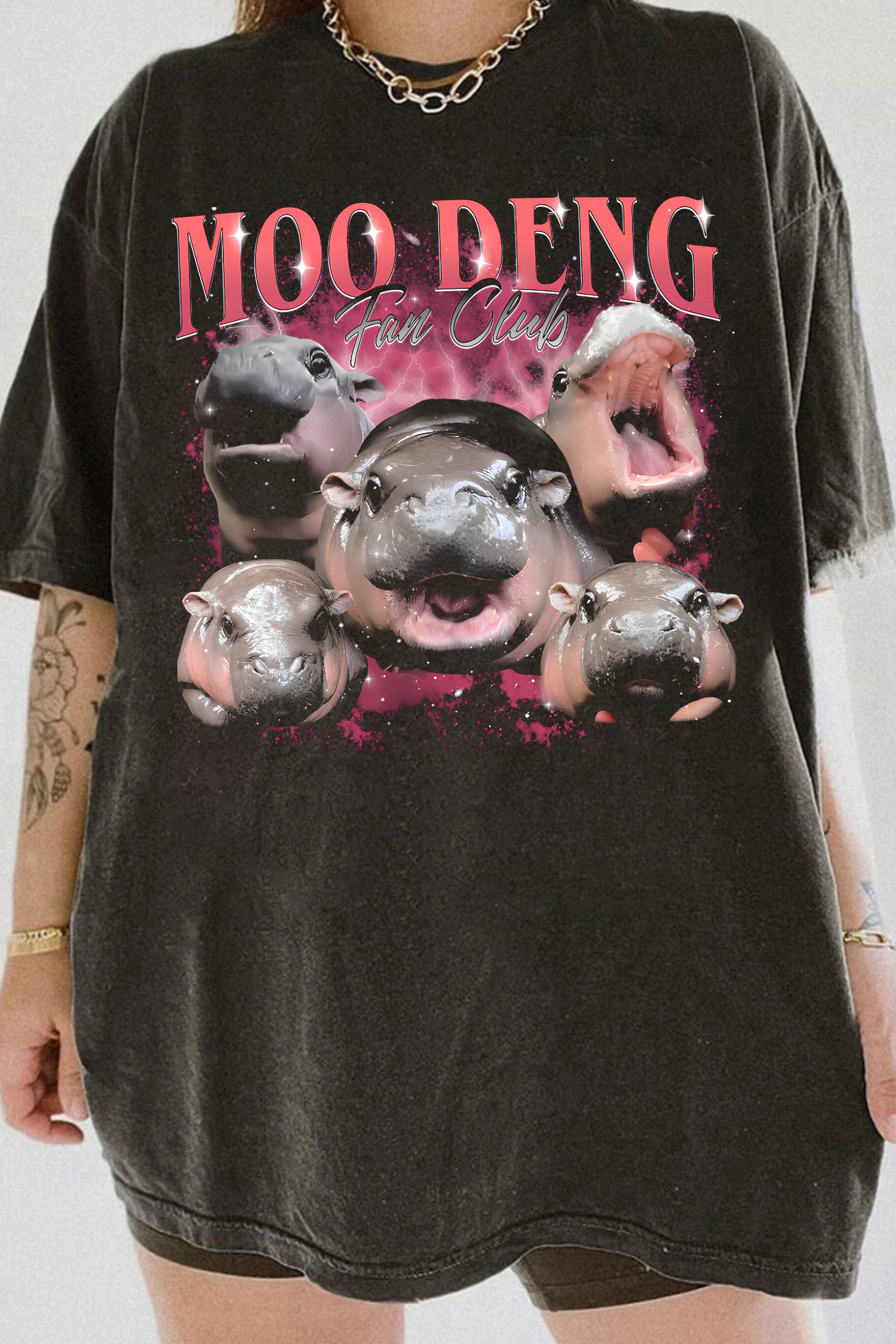 New Moo Deng Fan Club Tee For Women