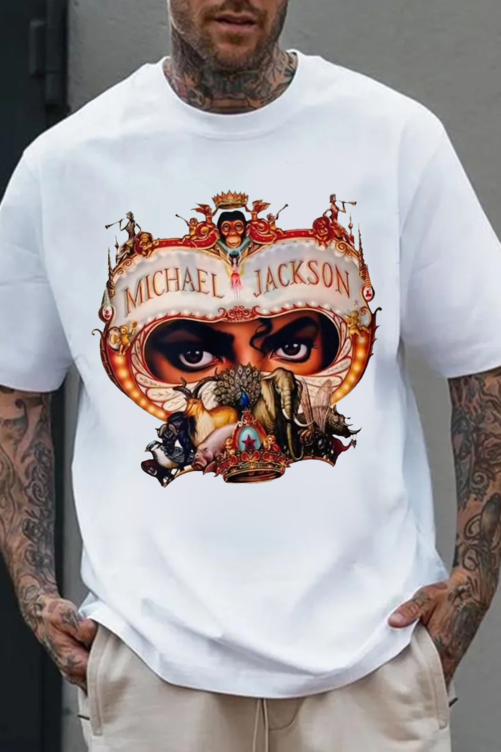 New Michael Jackson Dangerous Graphic Tee For Men