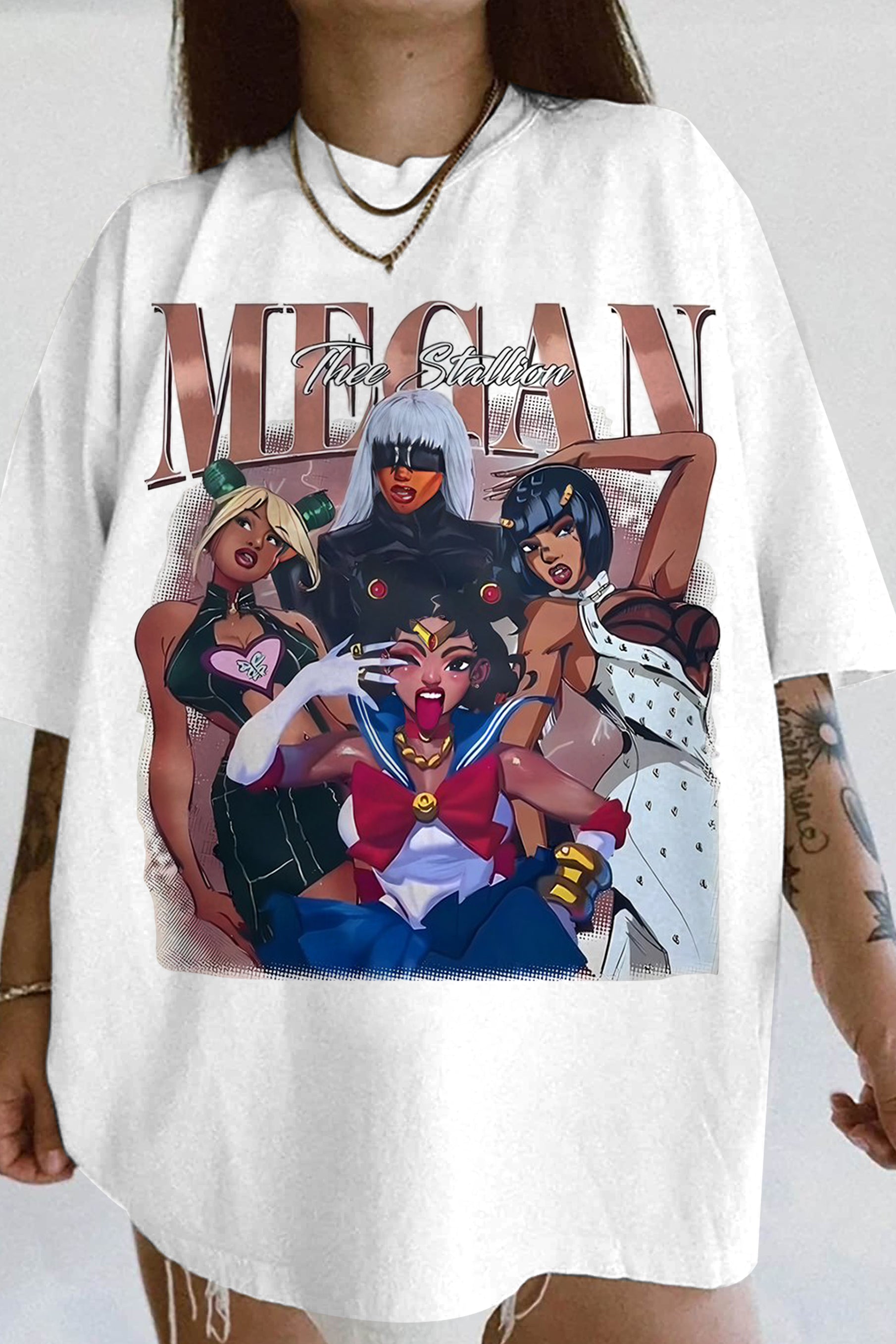 New Megan Cosplay Art Tee For Women