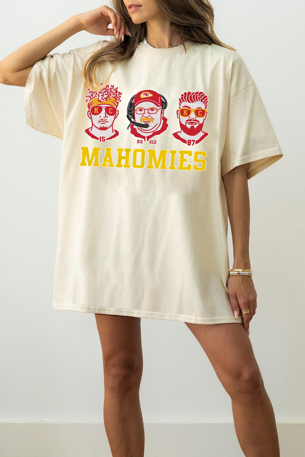 New Mahomies KC Football Funny Mahomes Chiefs Tee For Women