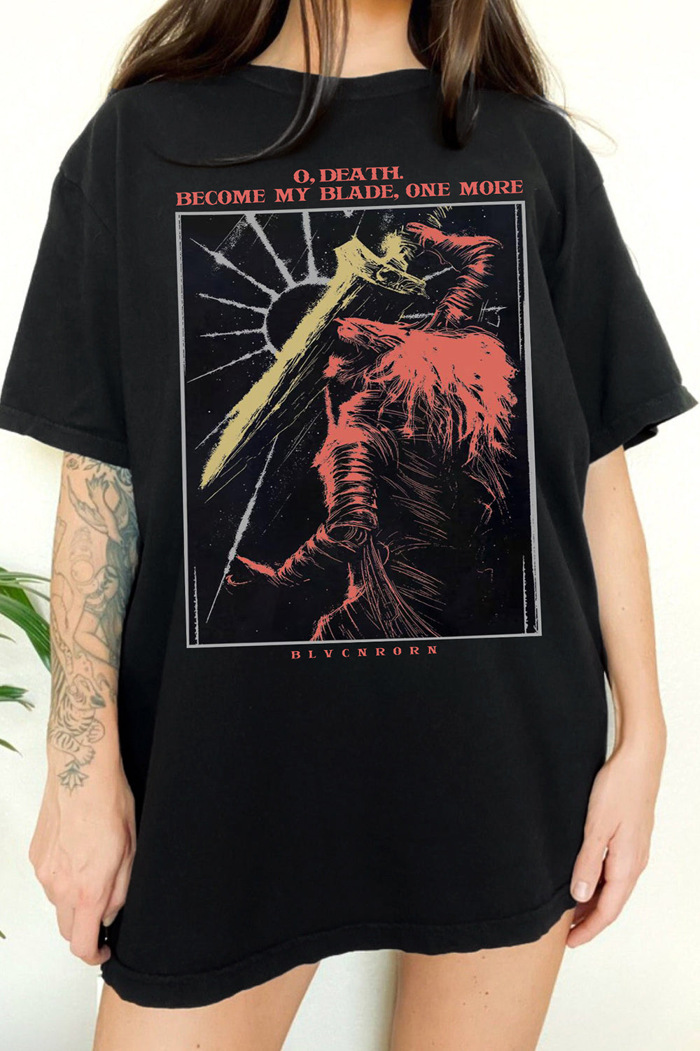 New Maliketh The Black Blade Gothic Elden Ring Tee For Women