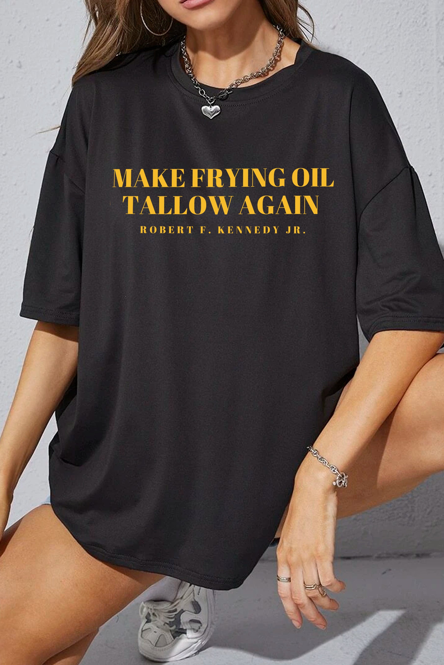 New Make Frying Oil Tallow Again Tee For Women