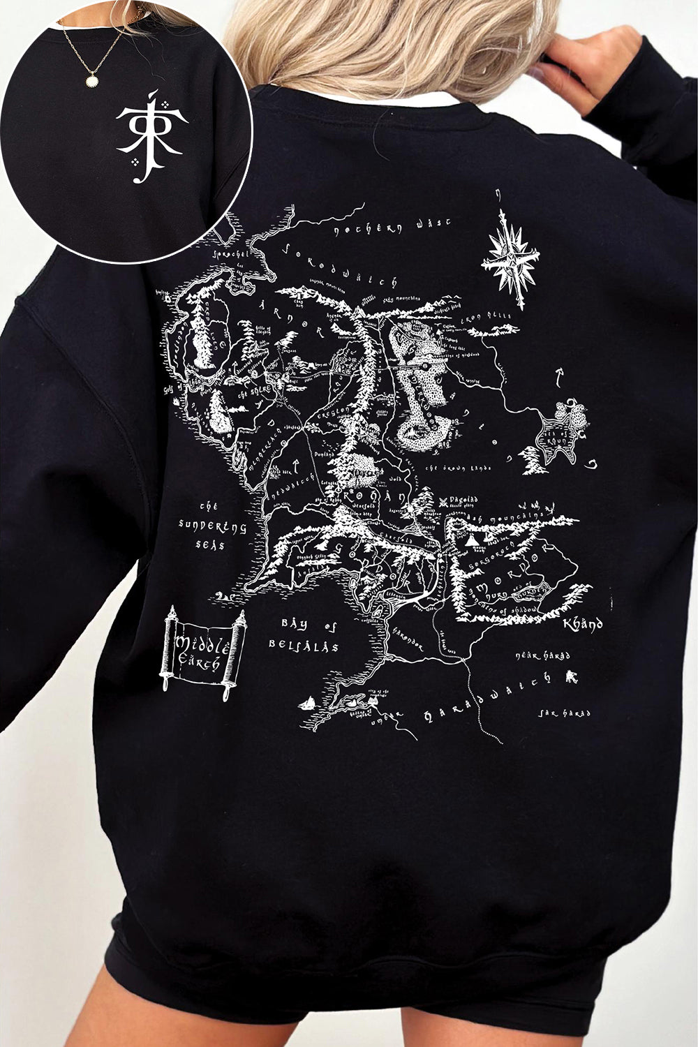 New Lotr Middle Earth Tolkien Universe Sweatshirt For Women