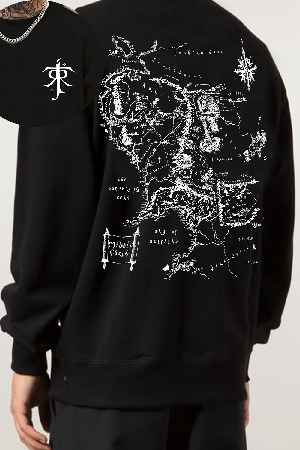 Lotr Middle Earth Tolkien Universe Sweatshirt For Men